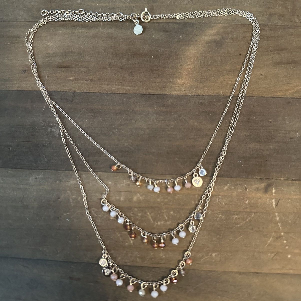 Loft Vintage Loft multi strand layered dangle charm necklace Size ONE SIZE - 2 Thumbnail