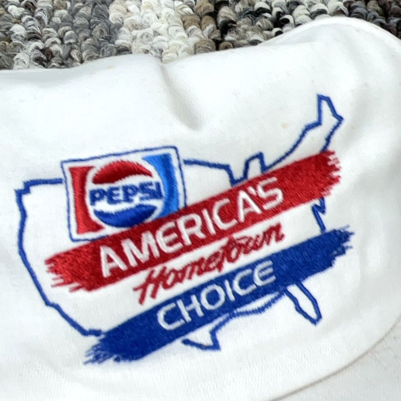 Vintage VINTAGE Pepsi Trucker Hat Cap USA America Choice 80s 90s Cola Snap Back White Mens Size ONE SIZE - 4 Thumbnail