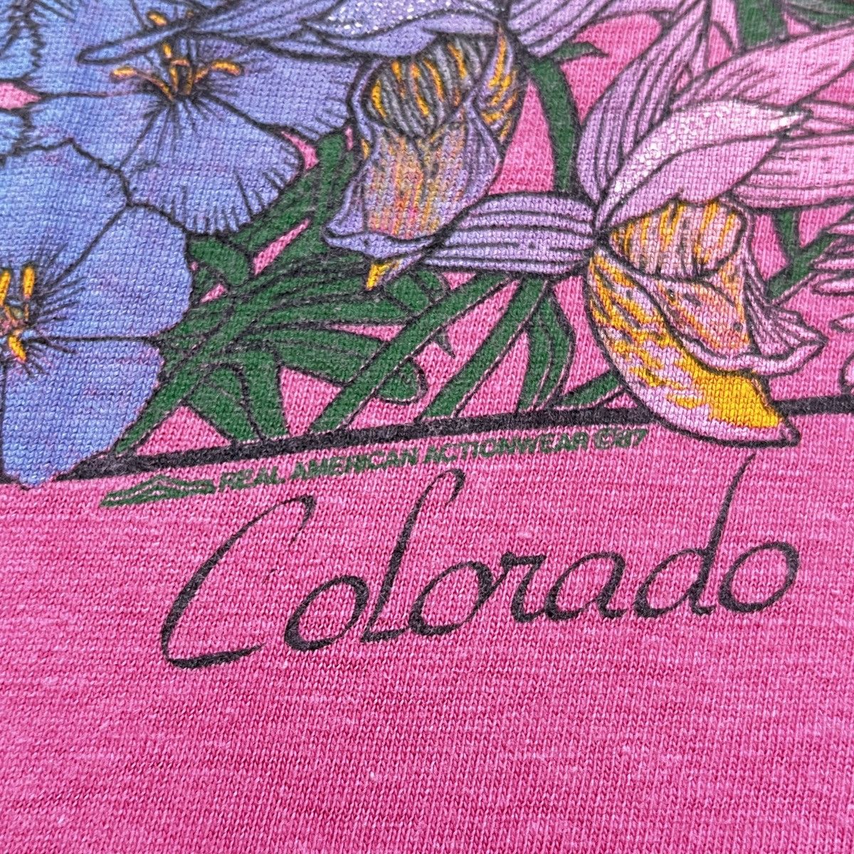Hanes 1980s 1987 Wildflowers Art Tshirt Size US L / EU 52-54 / 3 - 3 Thumbnail