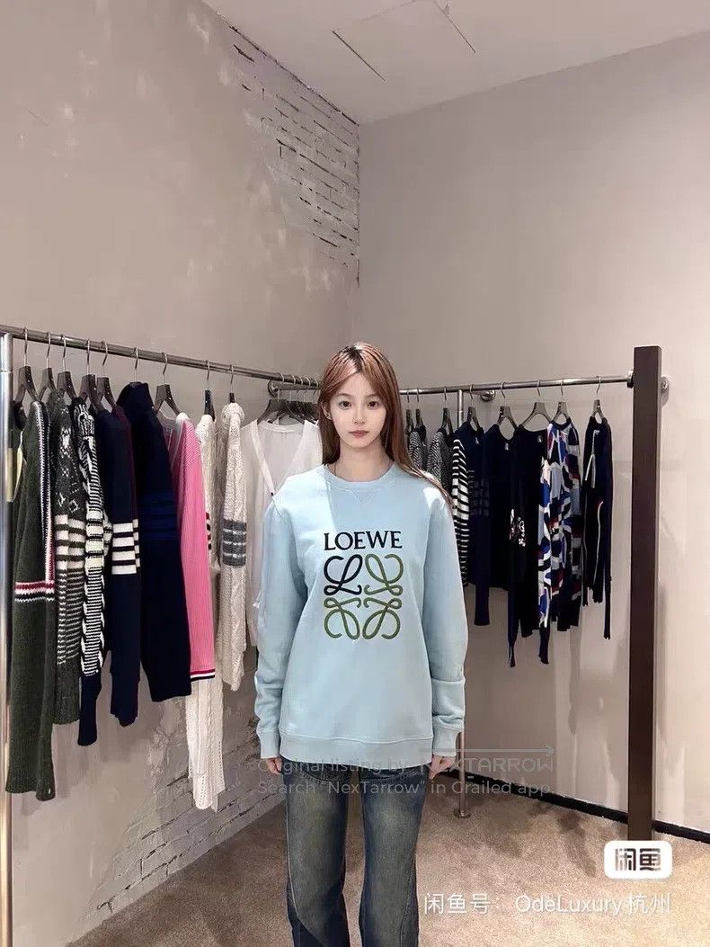 Loewe Loewe Sky blue vine logo round-neck hoodie Size M / US 6-8 / IT 42-44 - 8 Thumbnail
