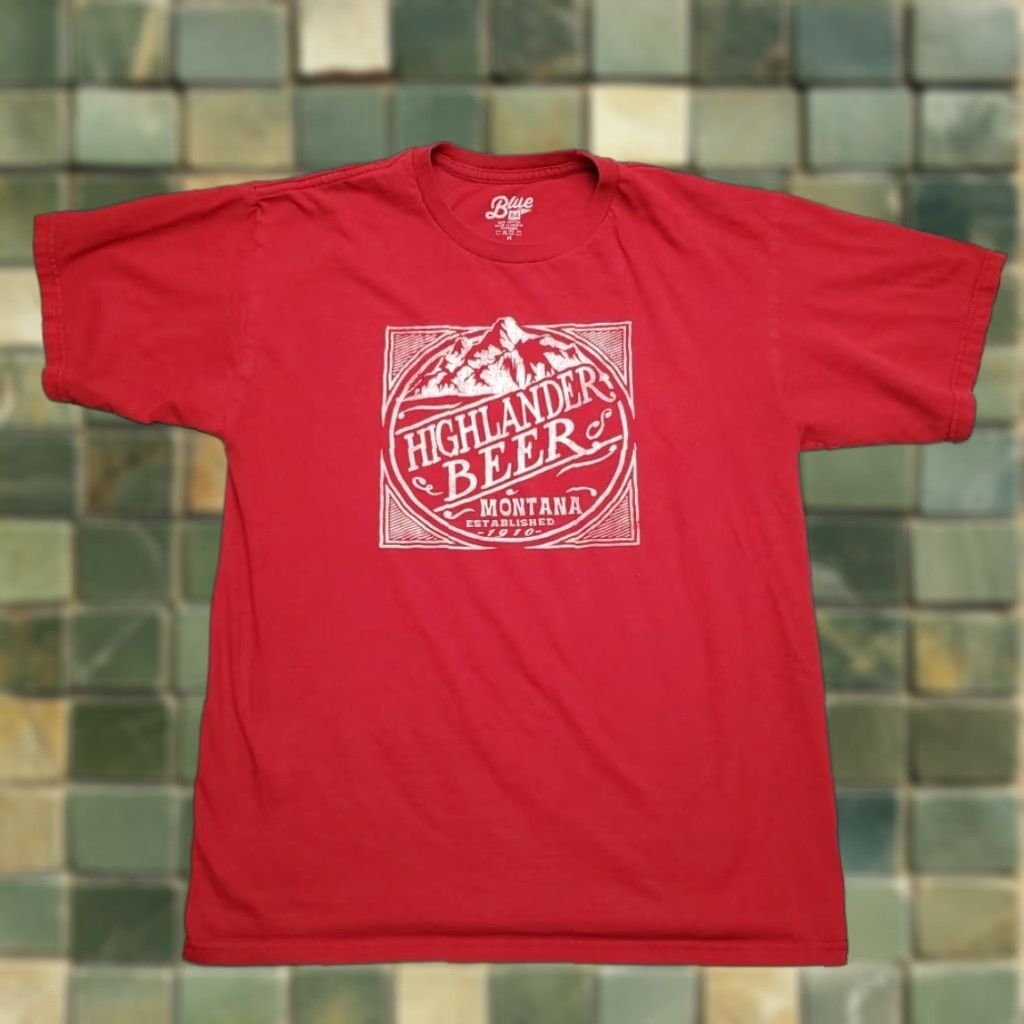 Vintage VINTAGE Highlander Beer Shirt Mens M Red Missoula Montana Short Sleeve Tourist TEE Size US M / EU 48-50 / 2 - 1 Thumbnail