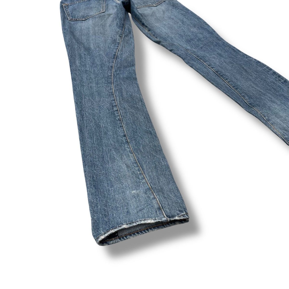 Johnbull 🇯🇵 VINTAGE JOHNBULL SPIRAL CUT WASHED DENIM PANTS Size US 29 - 9 Thumbnail