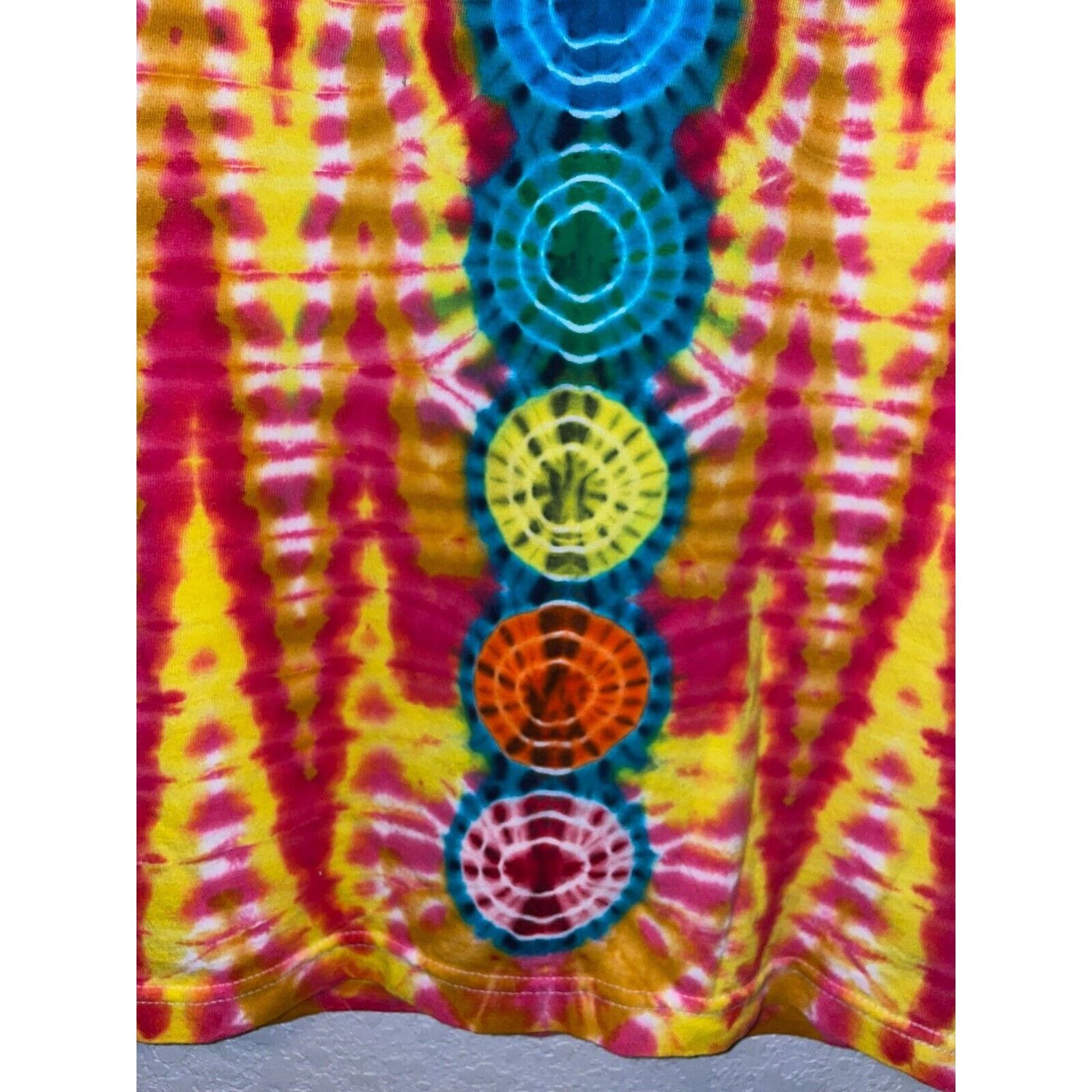 Other Y2K Tye Dye Circles Circle Multicolor Shirt Tee Short Sleeve Size US M / EU 48-50 / 2 - 5 Thumbnail