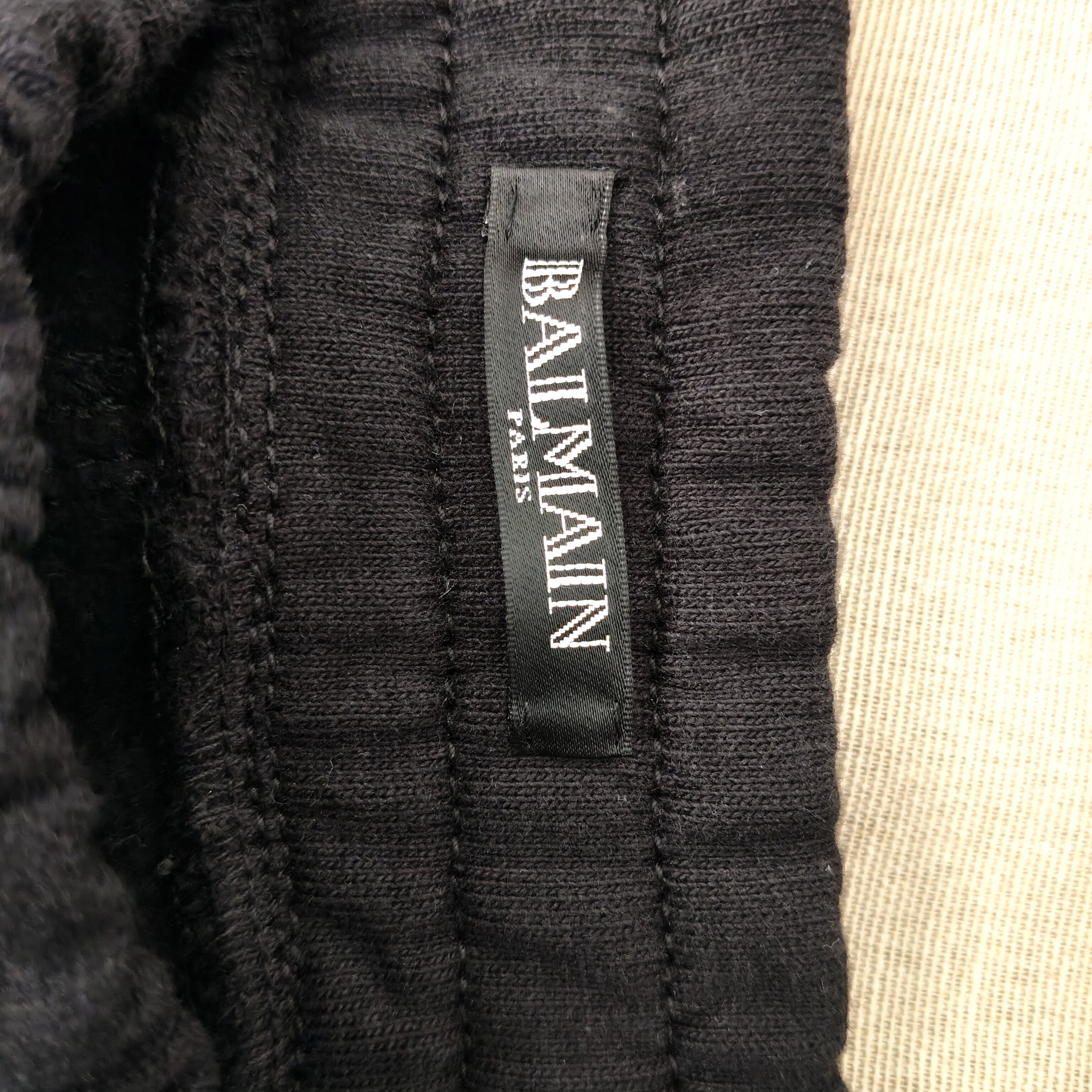Balmain Leather and cotton biker sweatpants Size US 32 / EU 48 - 11 Thumbnail