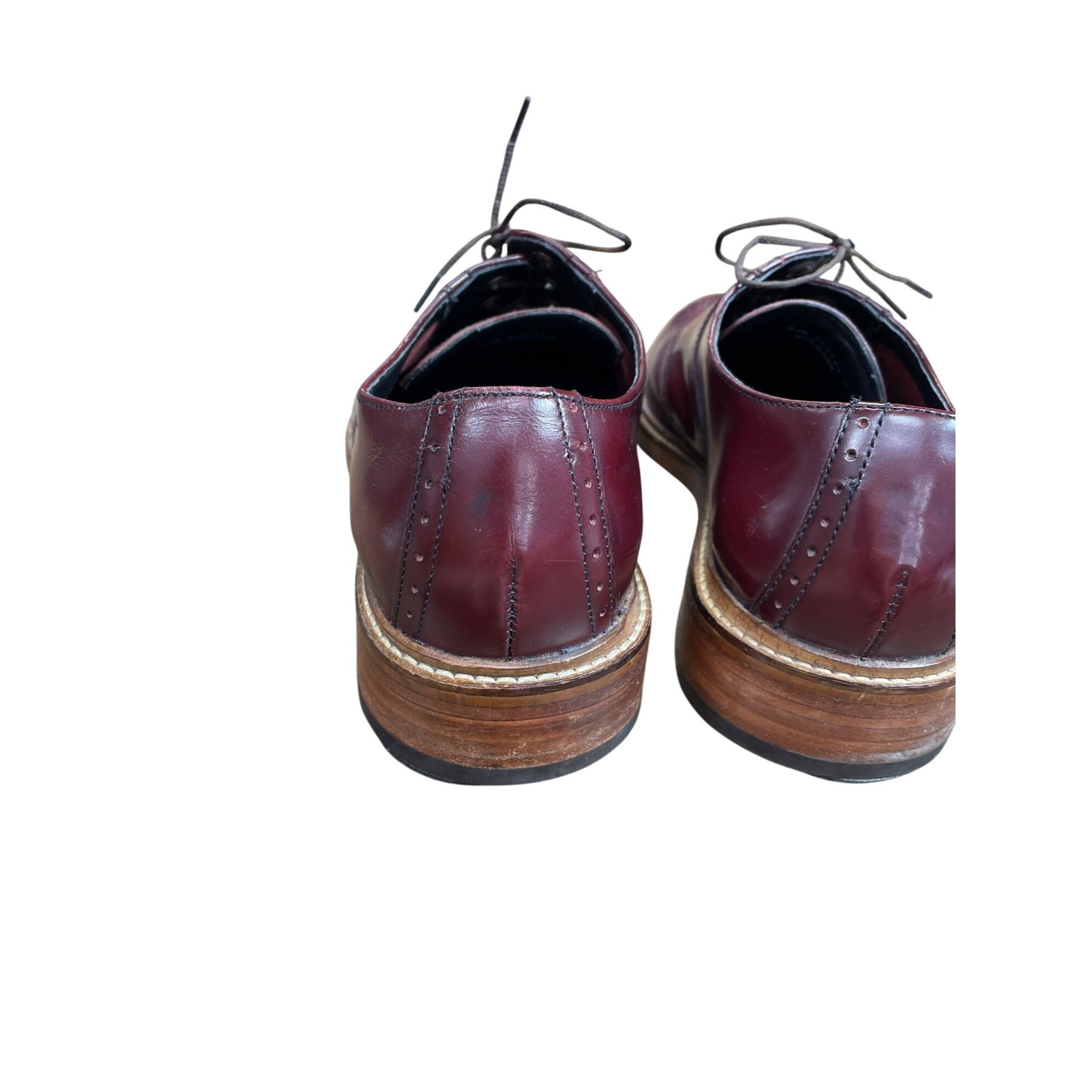 Cole Haan Cole Haan Mens Burgandy leather oxford Dress shoes size 9.5M Size US 9.5 / EU 42-43 - 15 Thumbnail