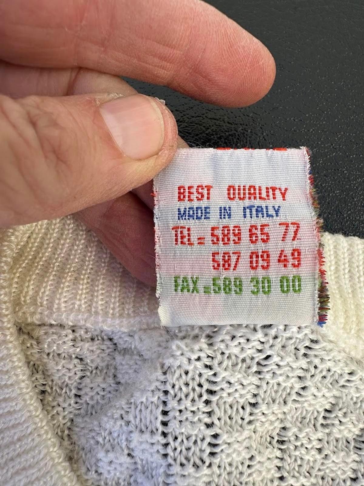 Other Vintage Made in Italy White Knit Henley Sweater Size US M / EU 48-50 / 2 - 4 Thumbnail