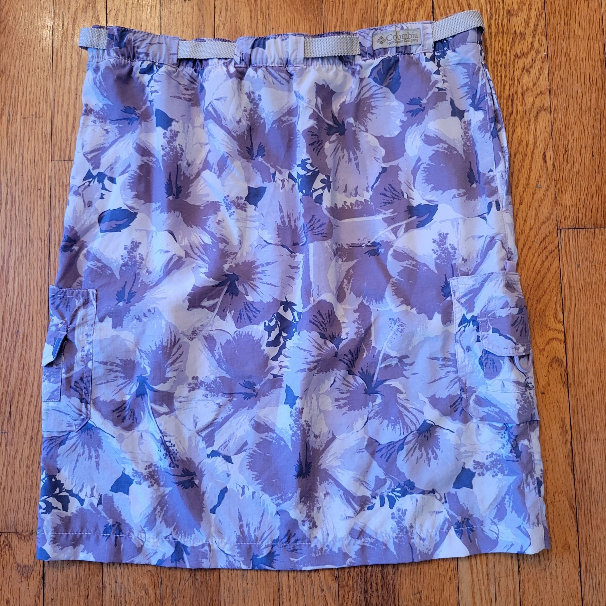 Columbia Columbia Purple Floral Skirt S Pockets Hiking Outdoor Cargo Size 32" / US 10 / IT 46 - 2 Thumbnail