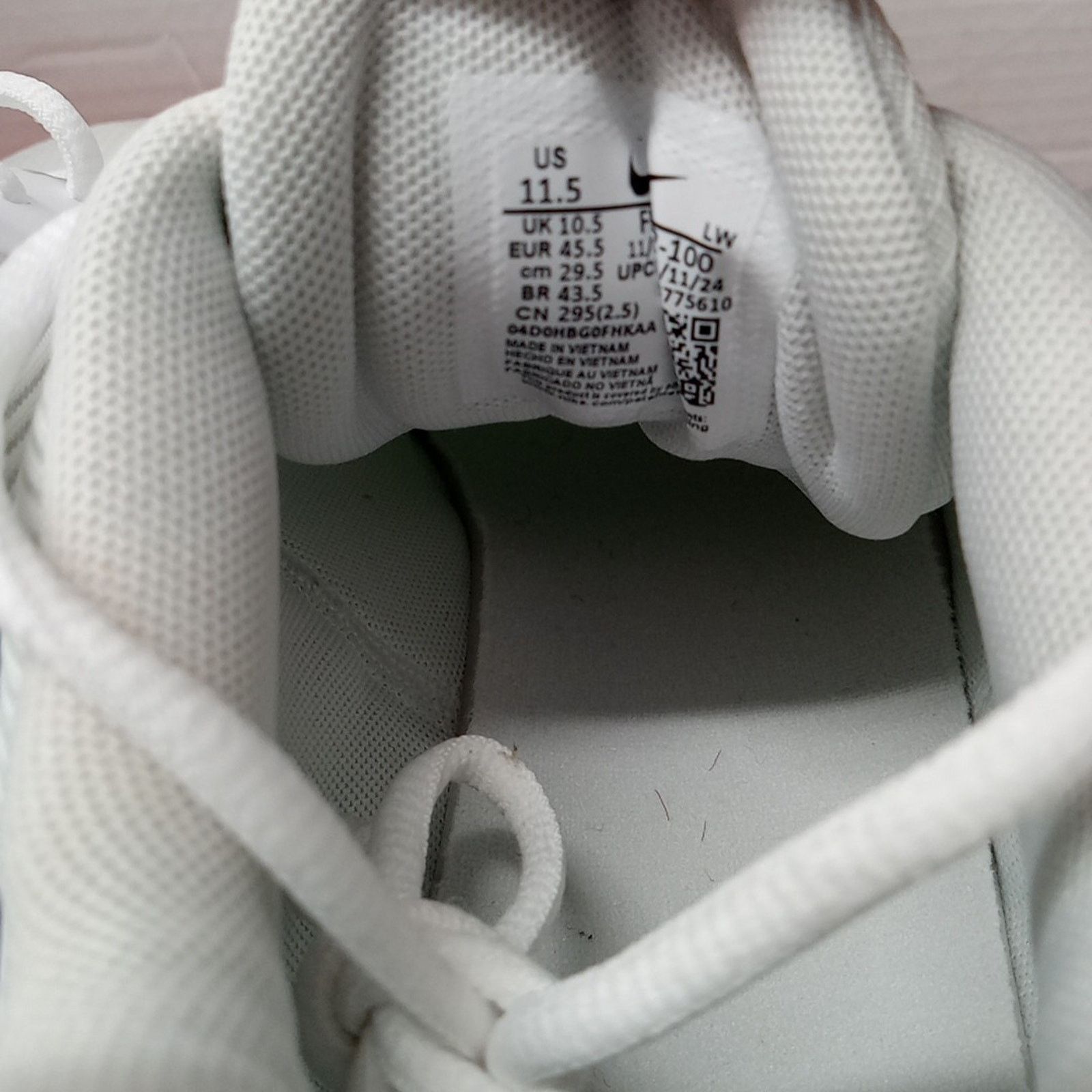 Nike Men’s 11.5 Nike Precision VII Basketball Sneaker White Grey Size US 11.5 / EU 44-45 - 5 Thumbnail