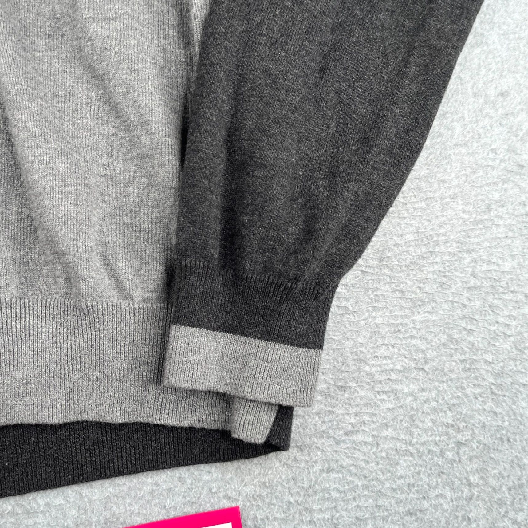Tommy Hilfiger Tommy Hilfiger Grandpa Sweater Long Sleeve V-Neck Gray L Men Casual Pullover Knit Cotton Logo Vintage: No Size US L / EU 52-54 / 3 - 2 Thumbnail