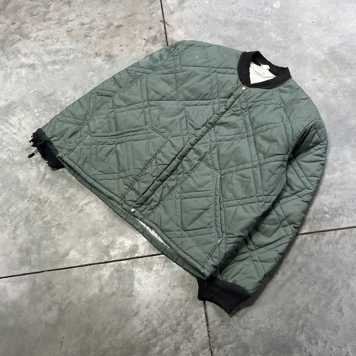 JCPenney × Vintage Vintage JC Penney Quilted Liner Jacket Thrashed 70s Size US M / EU 48-50 / 2 - 2 Thumbnail