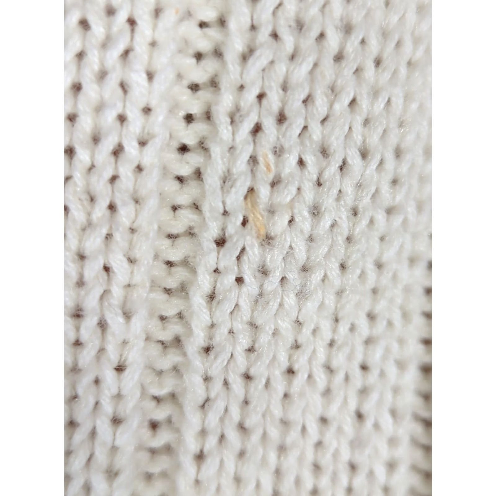 Vintage VINTAGE Spice of Life Cricket Varsity Tennis Sweater Cable Knit V Neck Womens L Creamy white 1990s Preppy Sportswear Womens Size L / US 10 / IT 46 - 7 Thumbnail