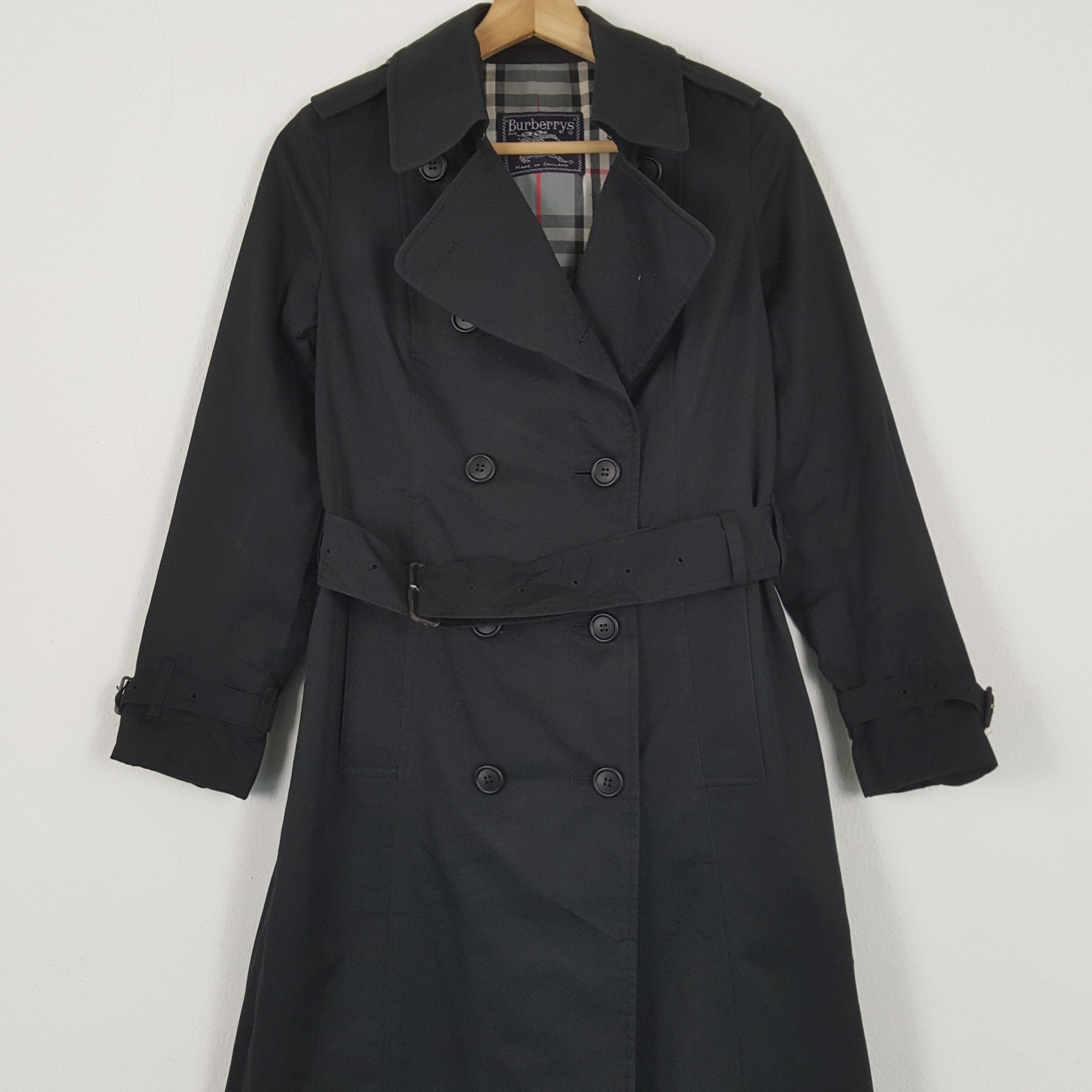 Burberry × Vintage Vintage BURBERRY LONDON Nova Check Trench Coat Jacket Size XXS / US 00 / IT 34 - 2 Thumbnail