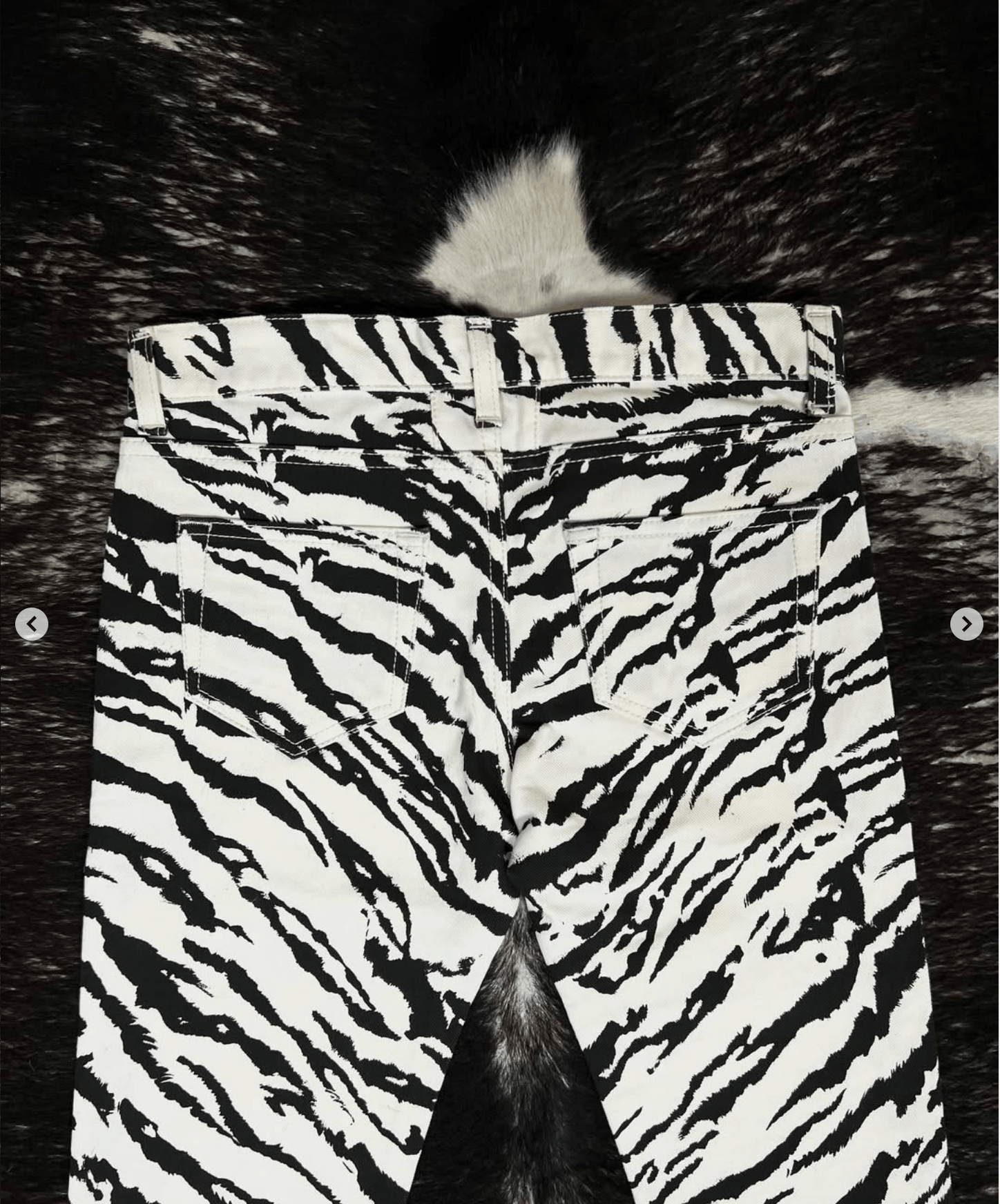 Saint Laurent Paris SS14 D01 Zebra Print Jeans Size US 26 / EU 42 - 8 Thumbnail
