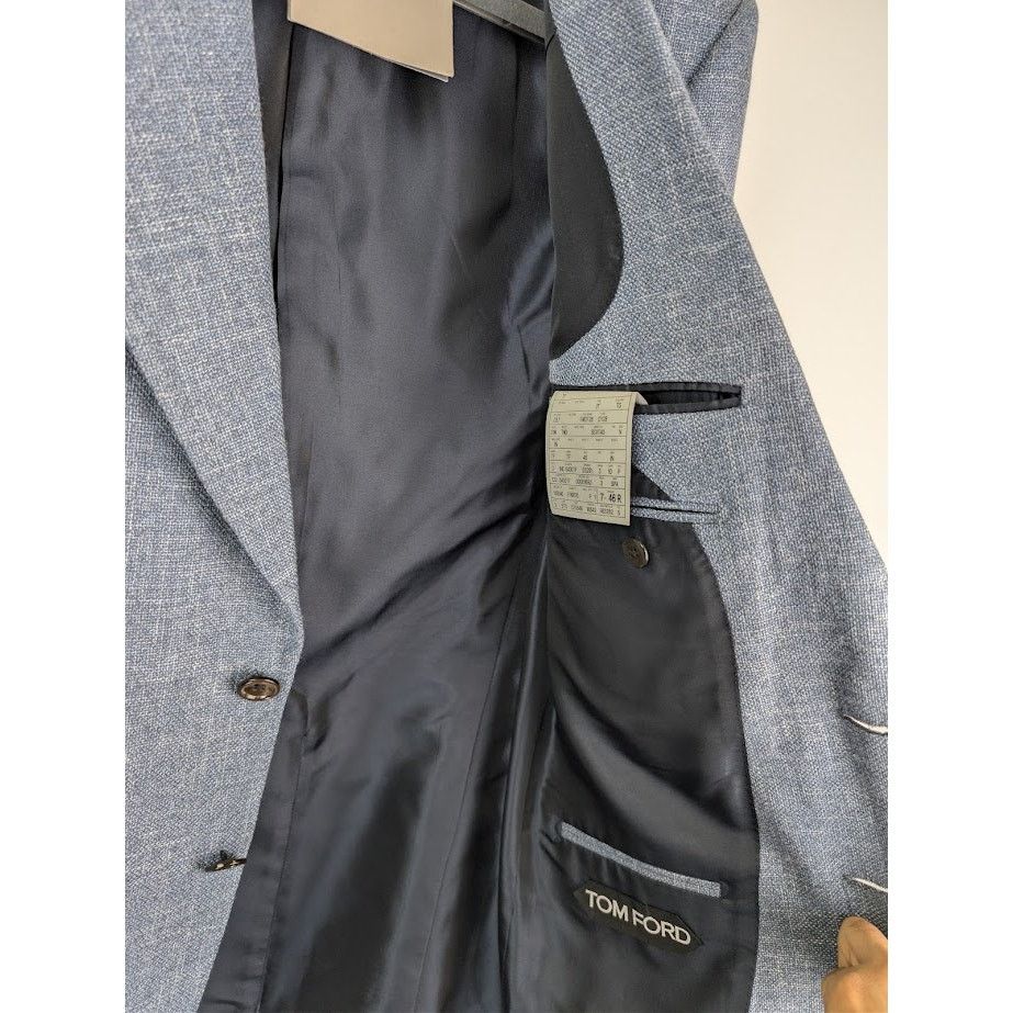 Tom Ford o1rshd1 Blazer Jacket in Blue Size US S / EU 44-46 / 1 - 9 Thumbnail