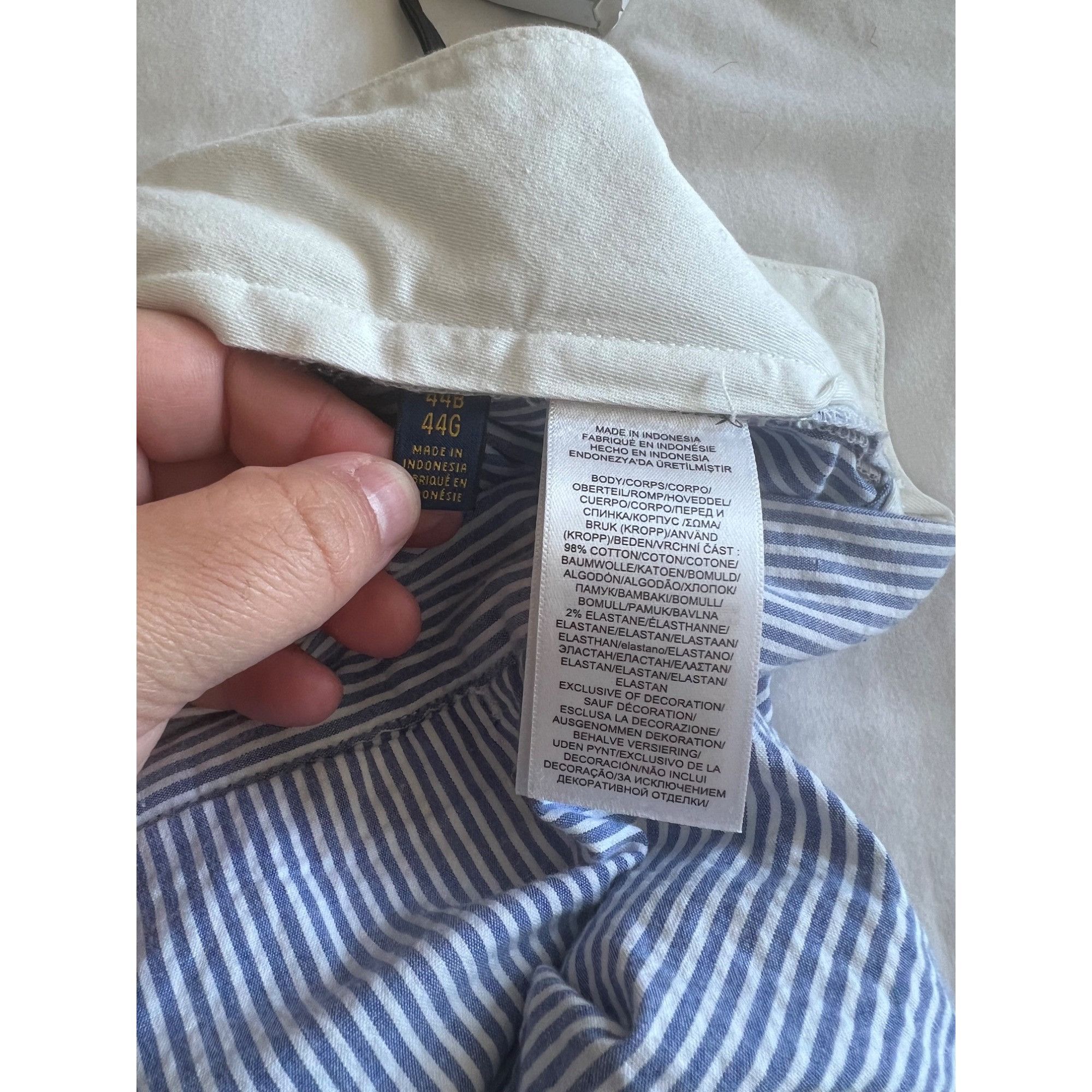 Polo Ralph Lauren Polo Ralph Lauren Seersucker Mens Shorts - Size 44B Size US 44 / EU 60 - 4 Thumbnail