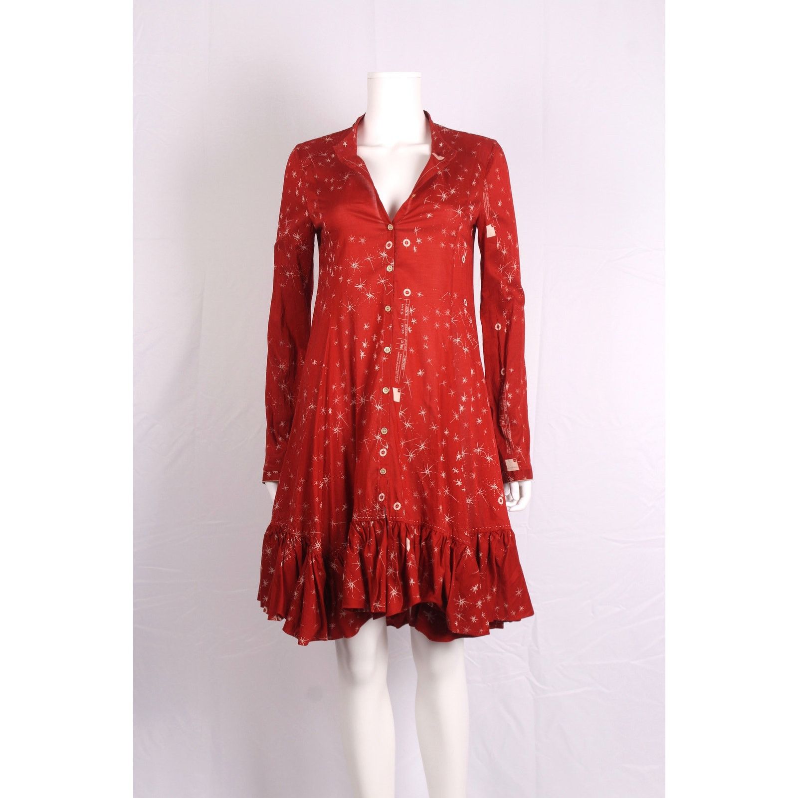 Marithe + Francois Girbaud Marithé François Girbaud Star Print Shirt Dress Size S / US 4 / IT 40 - 2 Thumbnail