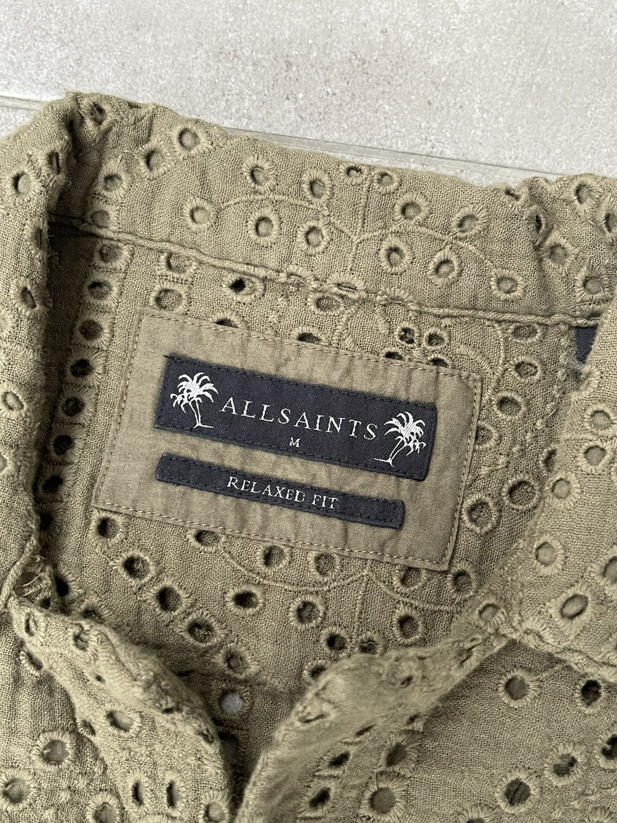 Allsaints !DS! SS23 Allsaints Pueblo SS Laser Swamp Green Shirt Size US M / EU 48-50 / 2 - 17 Thumbnail
