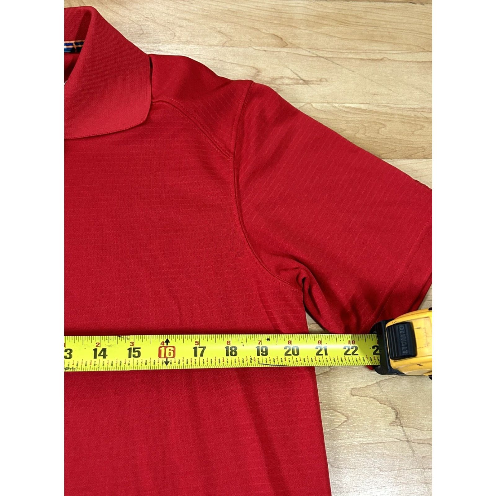 Vintage St. Andrews of Scotland Mens Golf Polo Shirt Red M Medium Short Sleeve Striped Size US M / EU 48-50 / 2 - 3 Thumbnail
