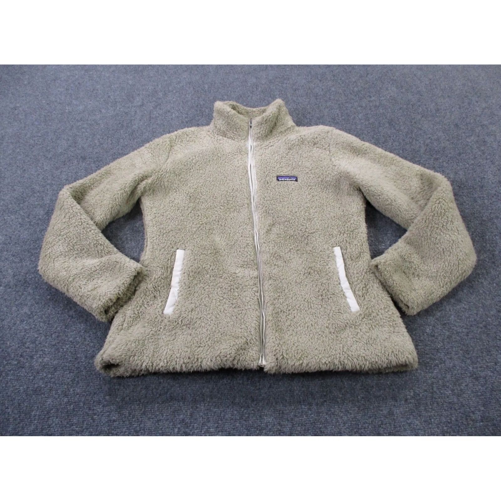 Patagonia Patagonia Jacket Women L Beige Fleece Windproof Pockets Full Zip Regular Size Size L / US 10 / IT 46 - 2 Thumbnail