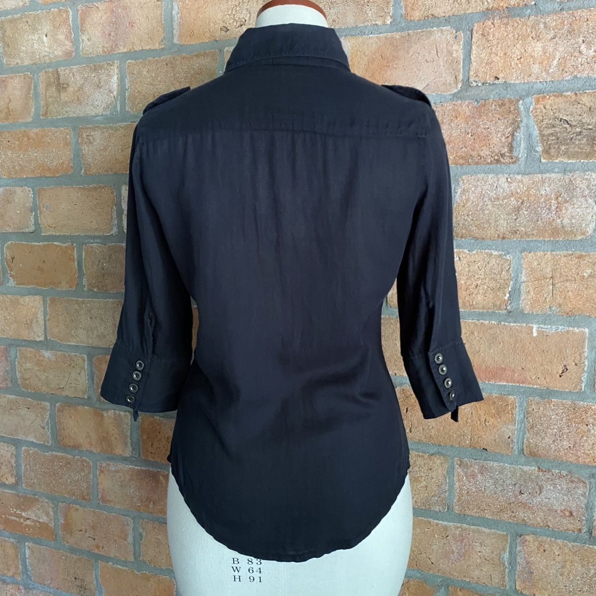 Japanese Brand G.O.A Vintage Black Shirt with Front Pockets Size M / US 6-8 / IT 42-44 - 19 Thumbnail