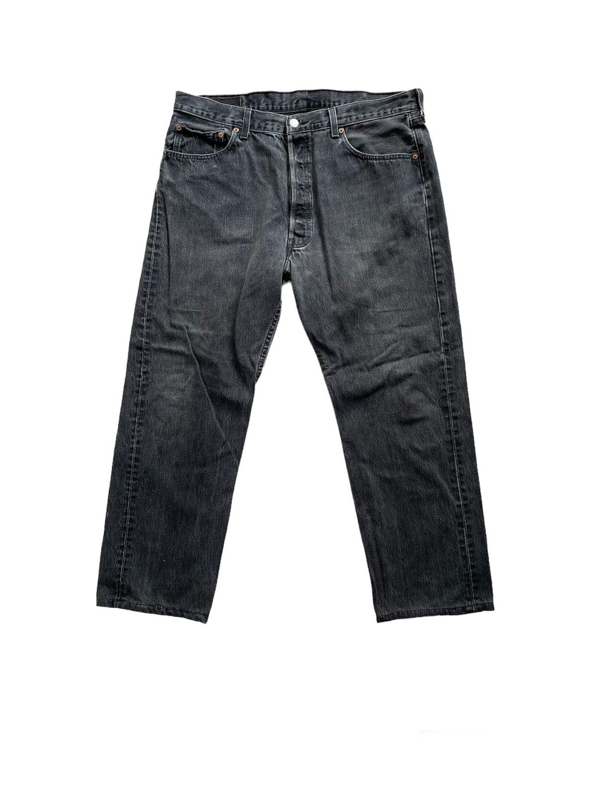 Levi's × Levi's Vintage Clothing 501 Levis Super Black Faded Size US 36 / EU 52 - 2 Thumbnail