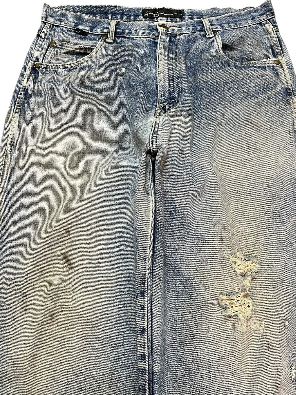 Sean John Vintage Sean John Baggy Faded Distressed Denim Size US 34 / EU 50 - 2 Thumbnail