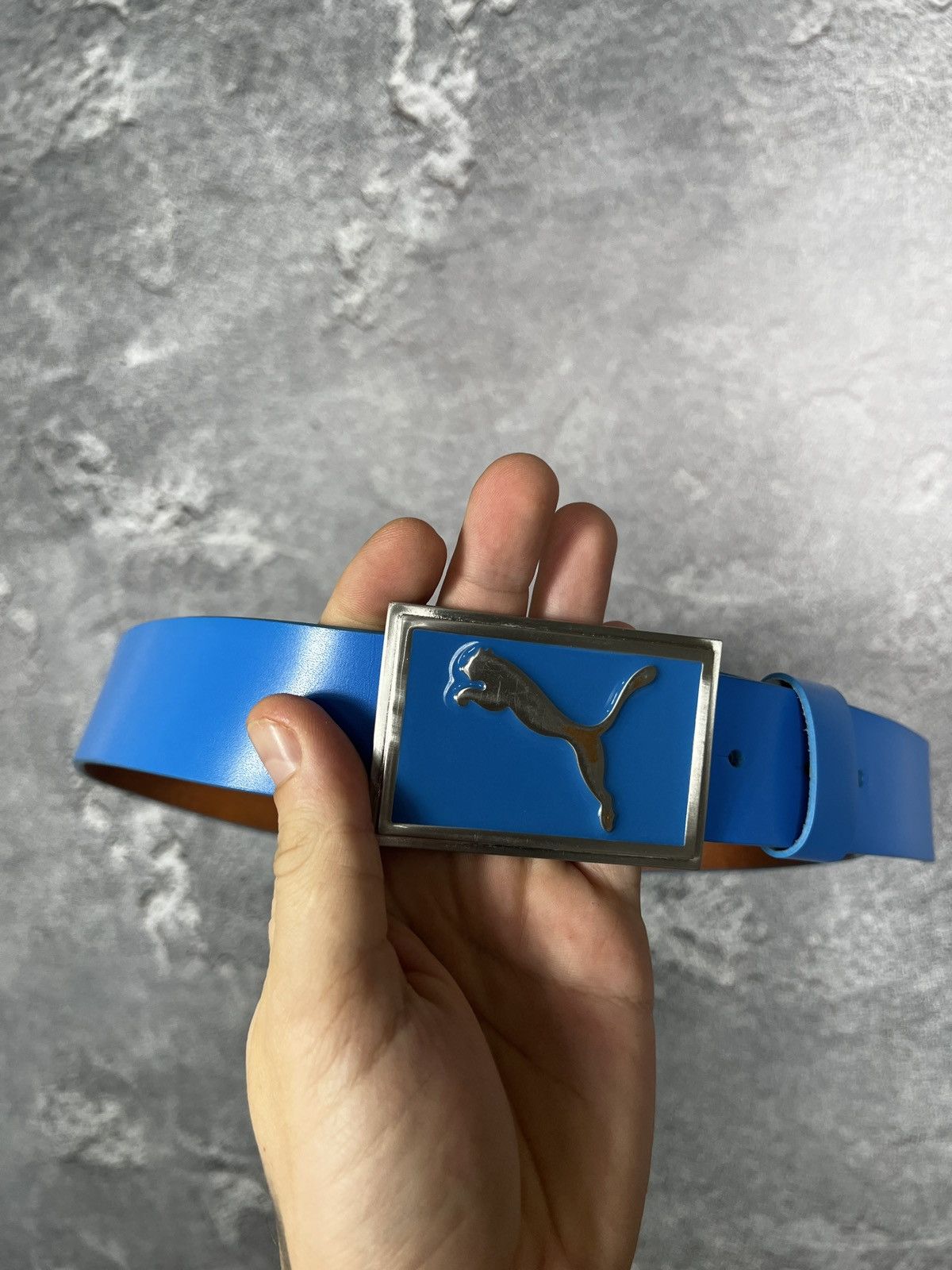 Puma Vintage Y2k Puma Leather Belt With Metal Buckle Size ONE SIZE - 12 Thumbnail