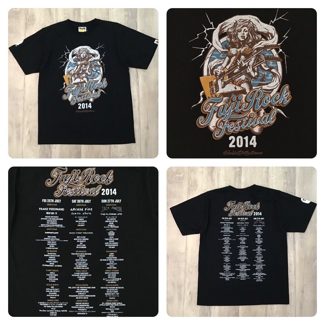 2014 BAPE × Rockin' Jelly Bean Fuji Rock Festival T-shirt