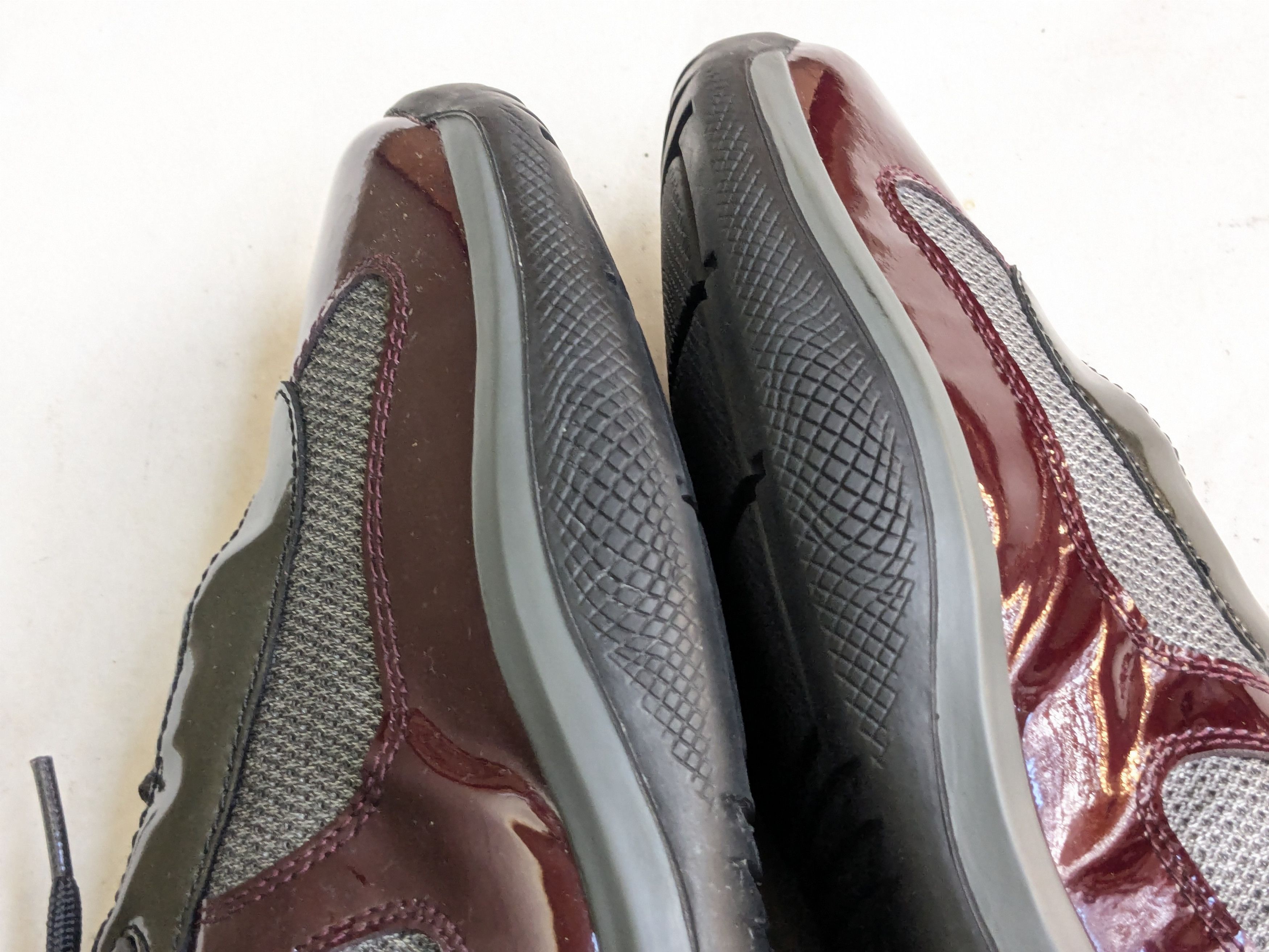 Prada Prada America's Cup Burgundy Patent Leather 9 Low Tops Size US 9 / EU 42 - 6 Thumbnail