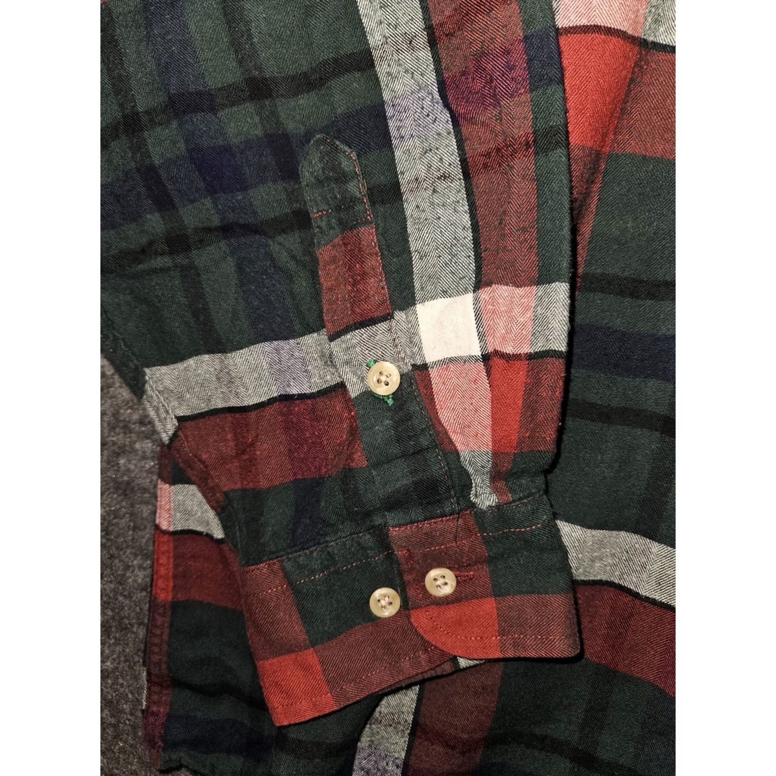 Tommy Hilfiger VINTAGE Tommy Hilfiger Button-Down Shirt Mens XL Green Plaid 90s Retro Embroidered Long Sleeve Button-Up Size US XL / EU 56 / 4 - 5 Thumbnail