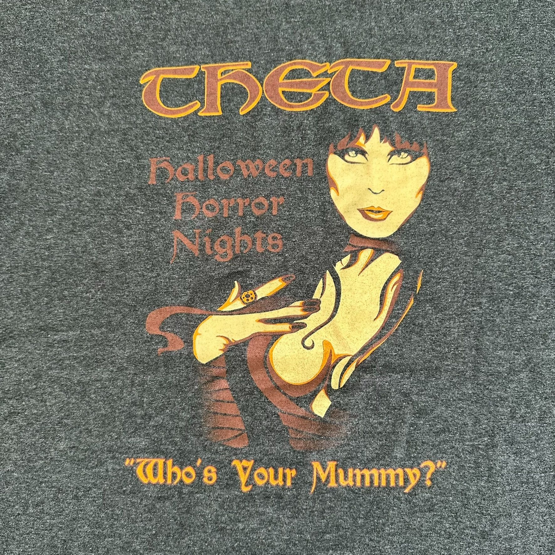 Hanes Vintage Y2K Elvira Halloween Horror Nights T-Shirt Mummy Gra Size US S / EU 44-46 / 1 - 2 Thumbnail