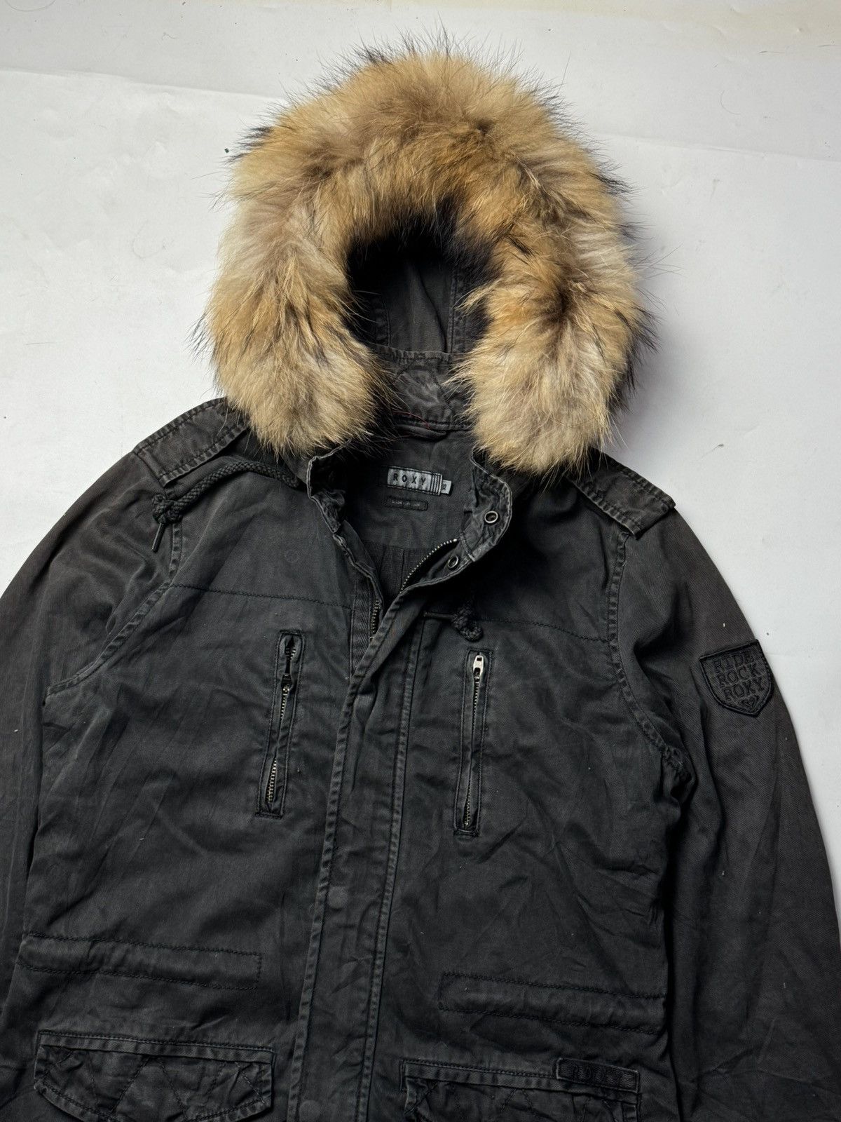 If Six Was Nine × Japanese Brand × Le Grande Bleu (L.G.B.) Faux Fur Japanese roxy jacket faded Size US XS / EU 42 / 0 - 4 Thumbnail