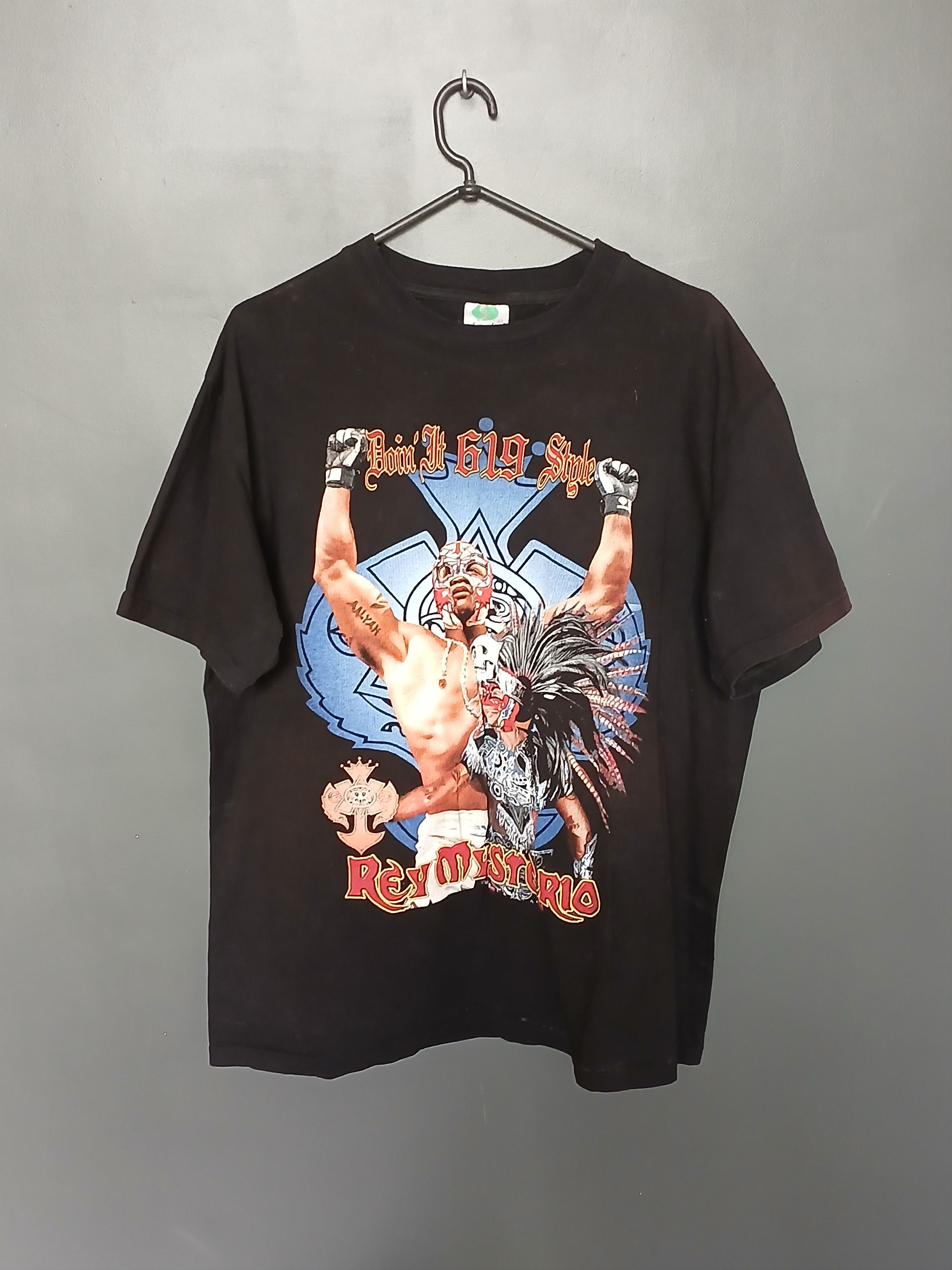 Vintage × WWE × WWF WWE Rey Misterio Wrestling T-Shirt Size US XL / EU 56 / 4 - 1 Thumbnail