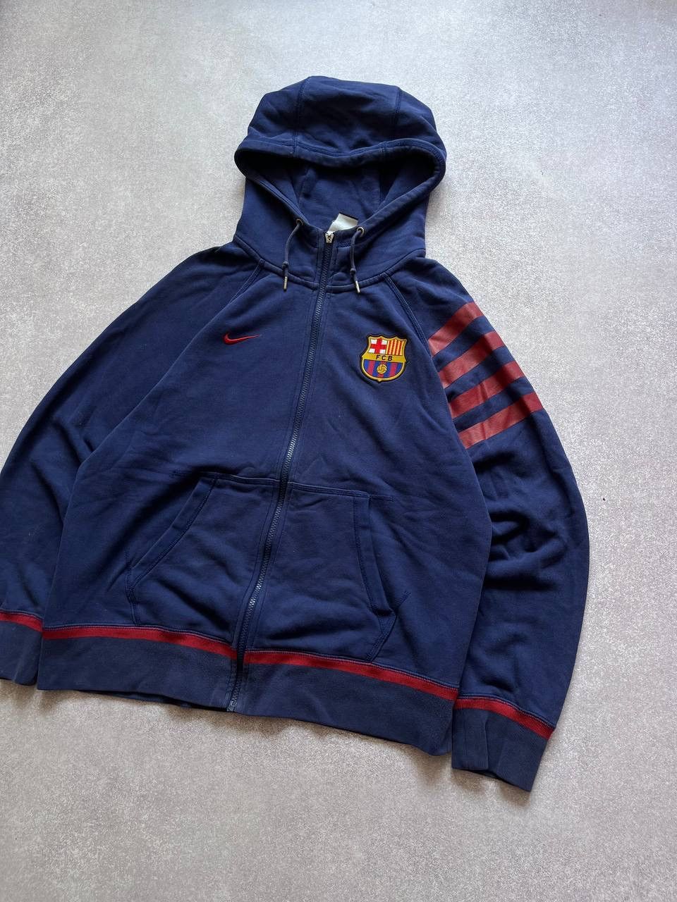 Other Vintage Nike Swoosh Barcelona Boxy Hoodie Y2K L Size US L / EU 52-54 / 3 - 3 Thumbnail