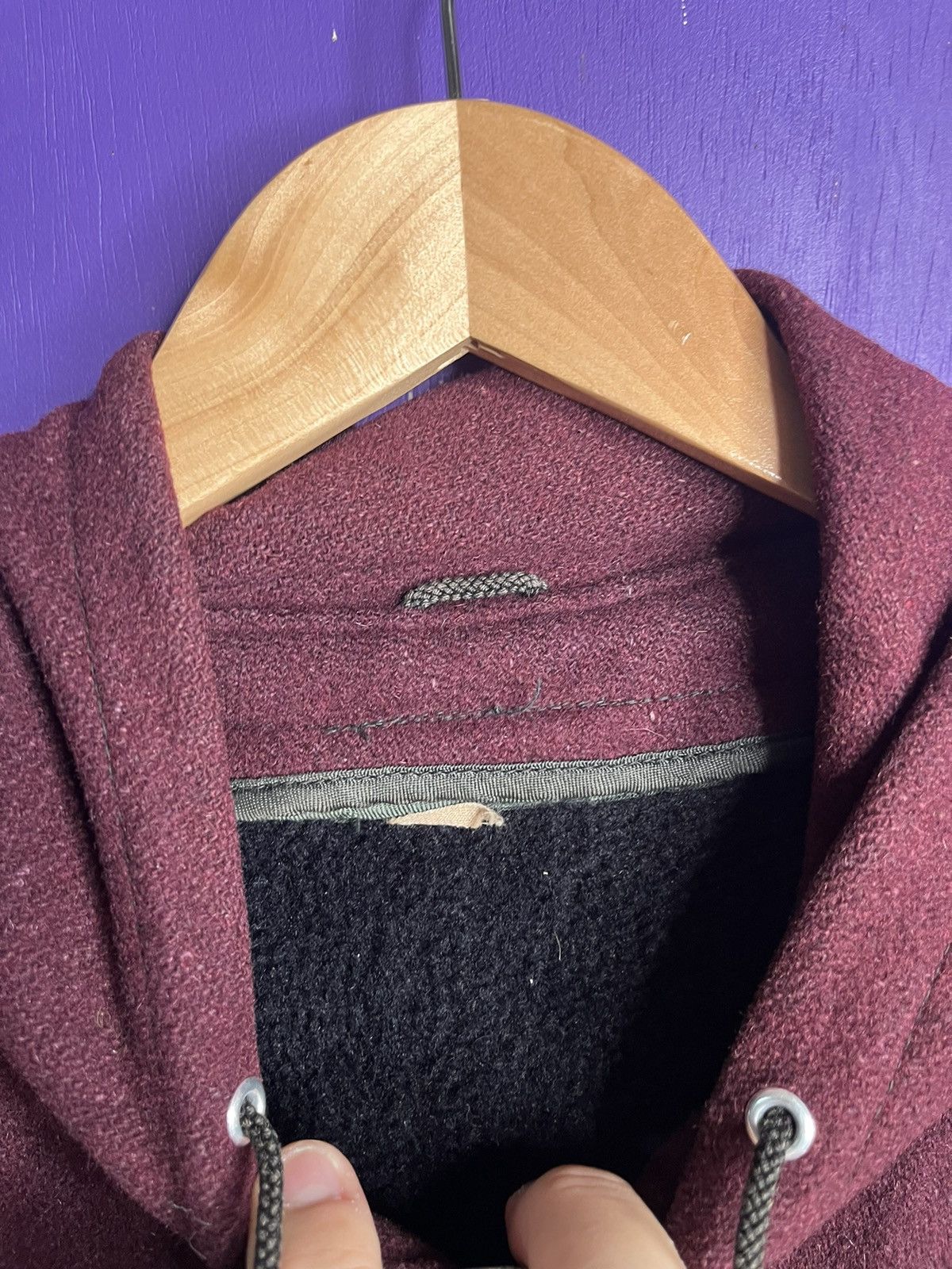 Vintage Vintage 70s heavy zip up wool hooded jacket Size US XL / EU 56 / 4 - 4 Thumbnail