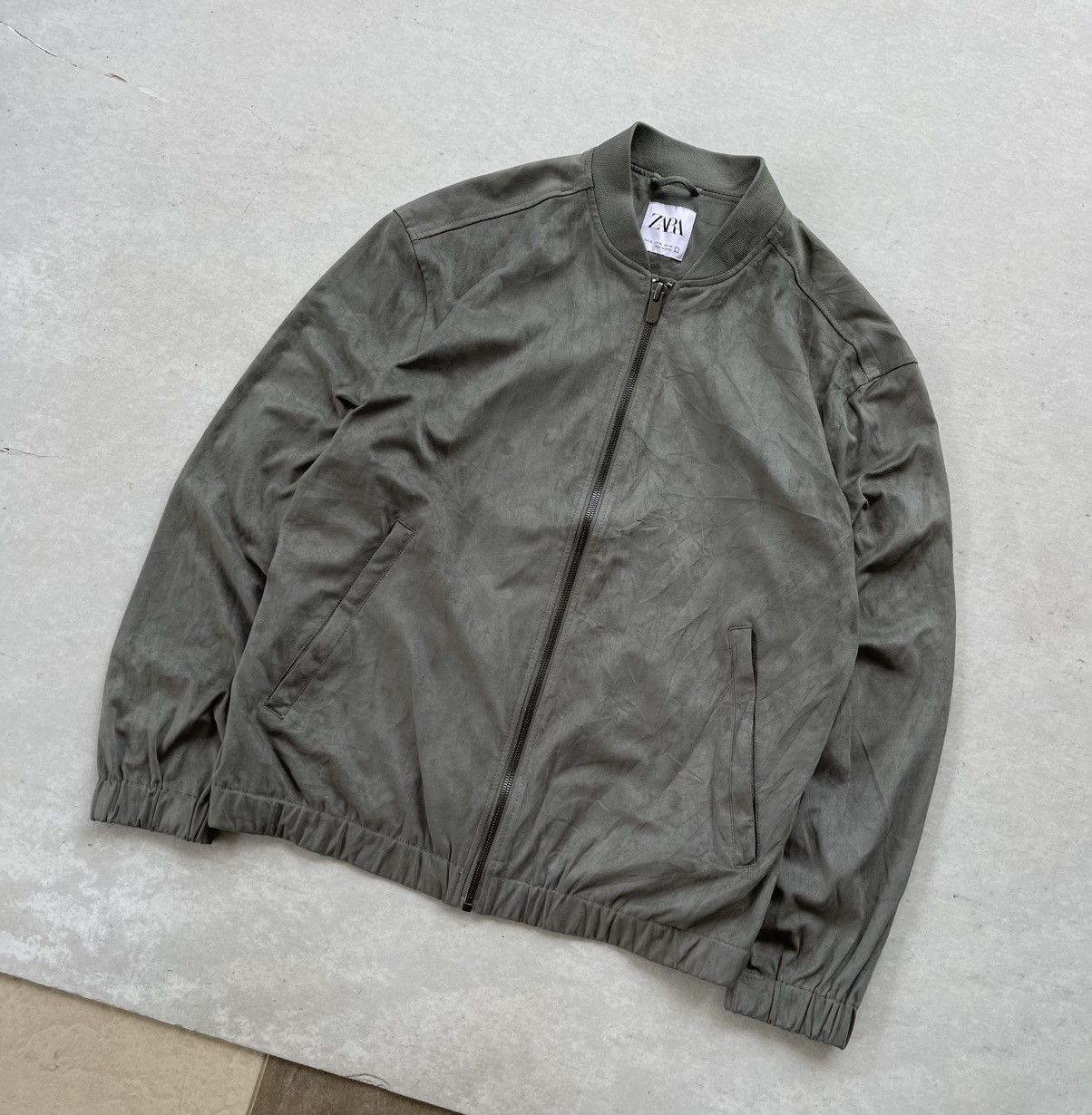Rhude × Zara Zara Men's Oversized Suede Bomber Jacket Size US XL / EU 56 / 4 - 5 Thumbnail