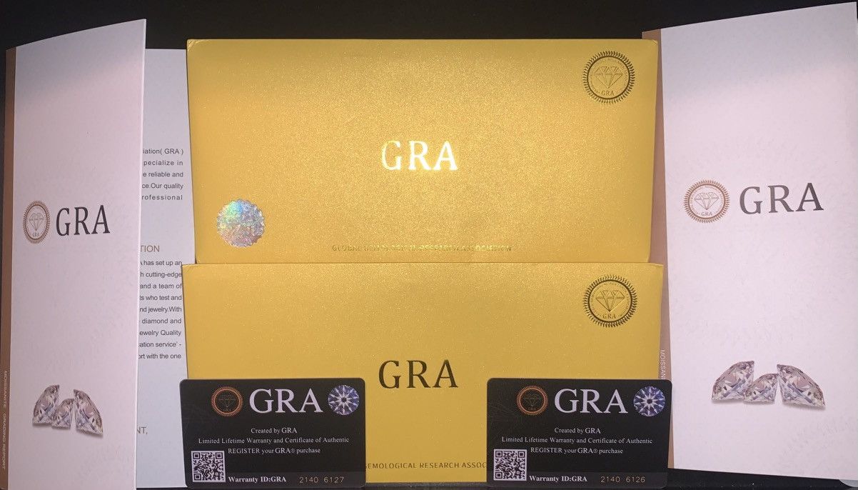 Other VVS1 Clarity diamond earrings GRA certified Size ONE SIZE - 3 Thumbnail
