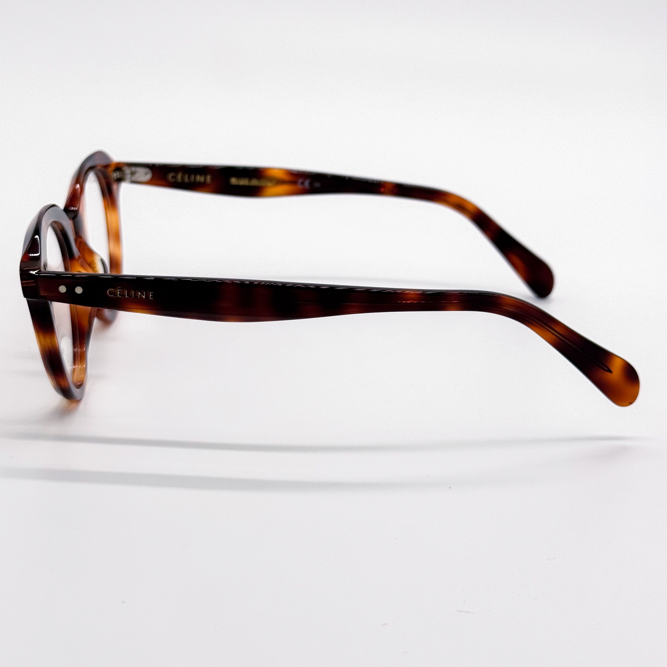 Celine NEW CELINE CL41458 086 EYEGLASSES WOMEN HAVANA ROUND CELINE Size ONE SIZE - 6 Thumbnail