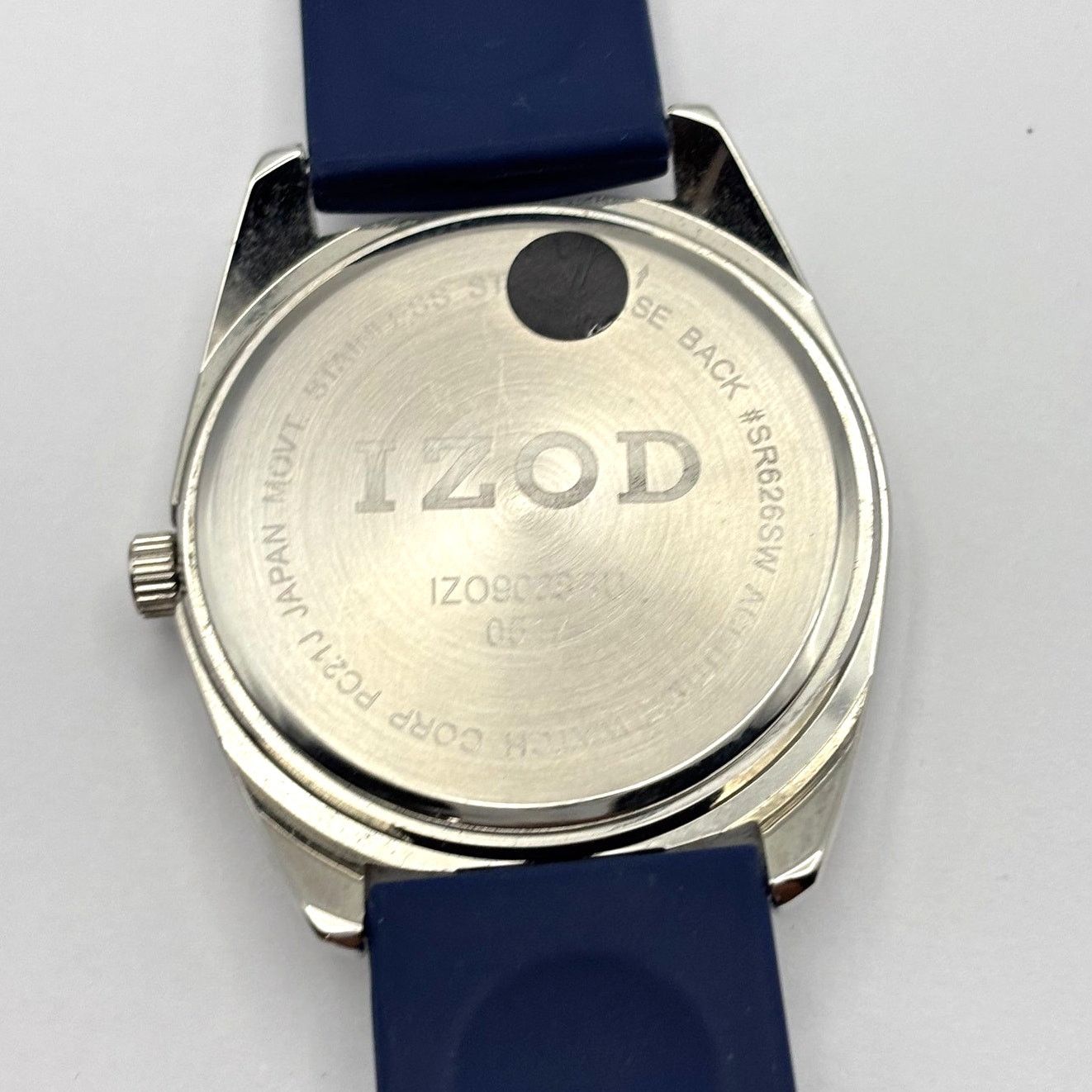 Izod Silver & Blue Izod Men's Watch Size ONE SIZE - 4 Thumbnail