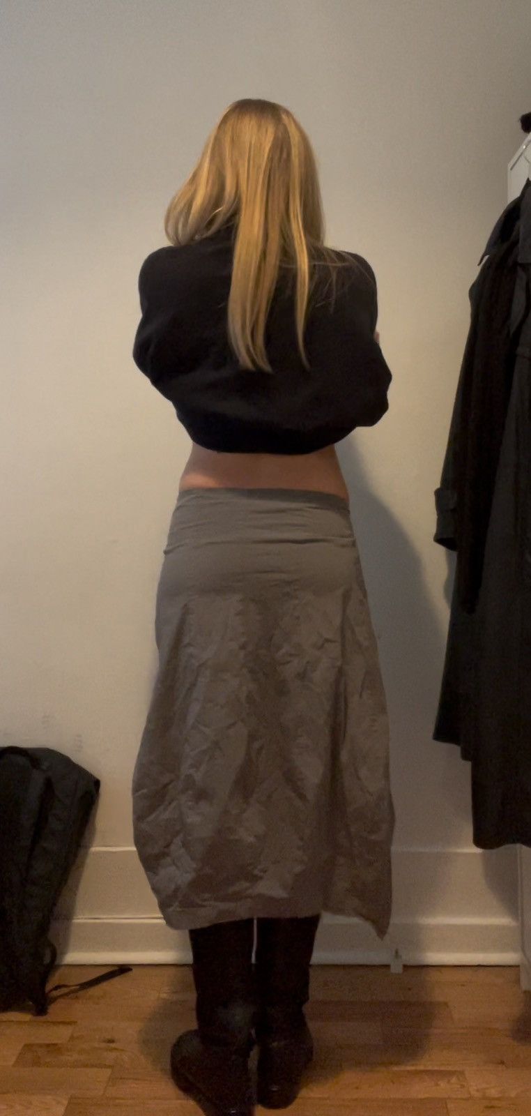 Rundholz Rundholz Grey Midi skirt Size 26" / US 2 / IT 38 - 2 Thumbnail