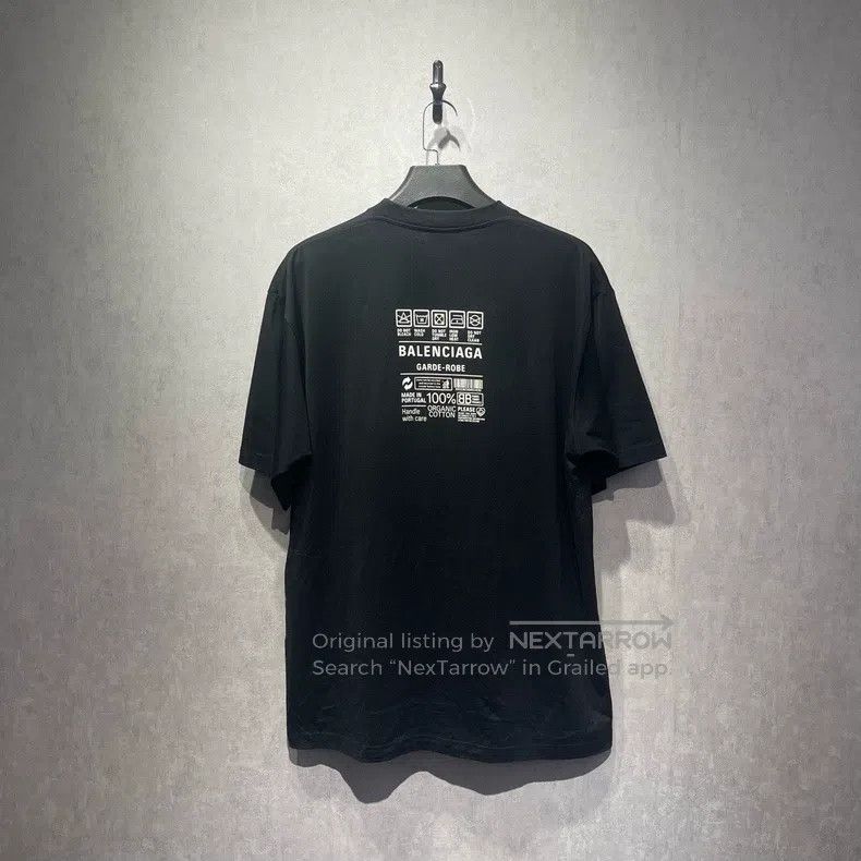 Balenciaga Balenciaga Short Sleeve with Eco-Label Print Size US S / EU 44-46 / 1 - 2 Thumbnail
