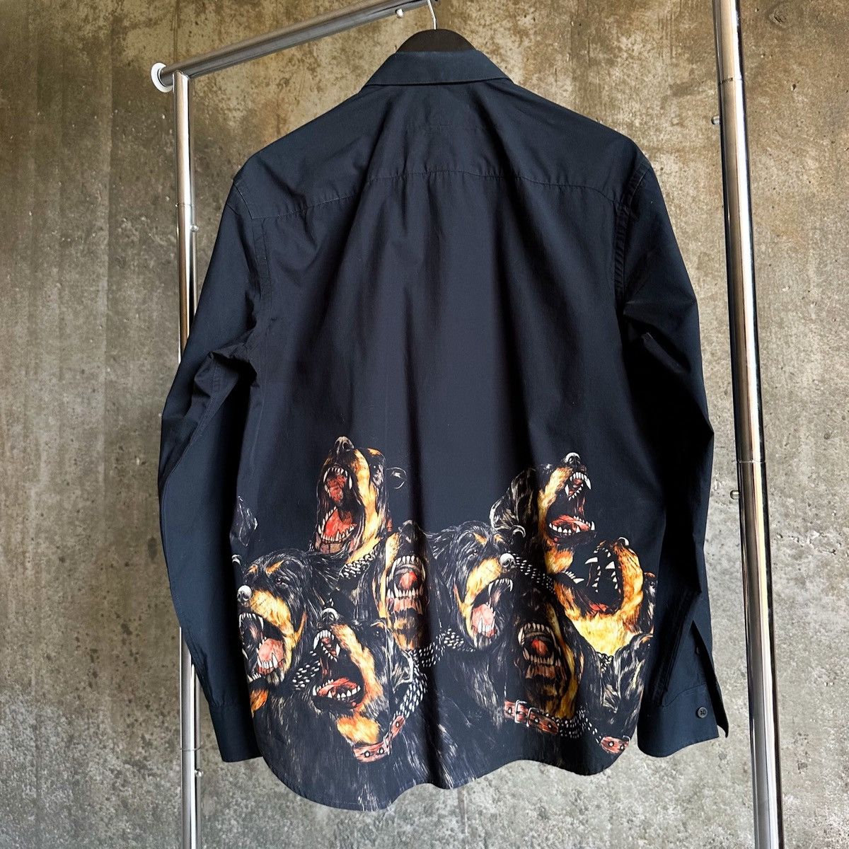 Givenchy Givenchy Tisci Era AW11 Runway Rottweiler Button Up Shirt Size US L / EU 52-54 / 3 - 4 Thumbnail