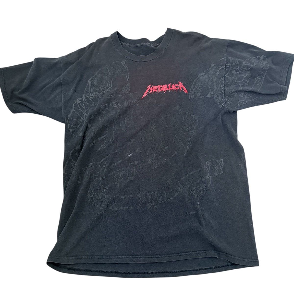 Brockum × Metallica × Vintage Vintage Metallica “Don’t Tread on Me All Over Snake Tee 1994 Size US L / EU 52-54 / 3 - 1 Thumbnail