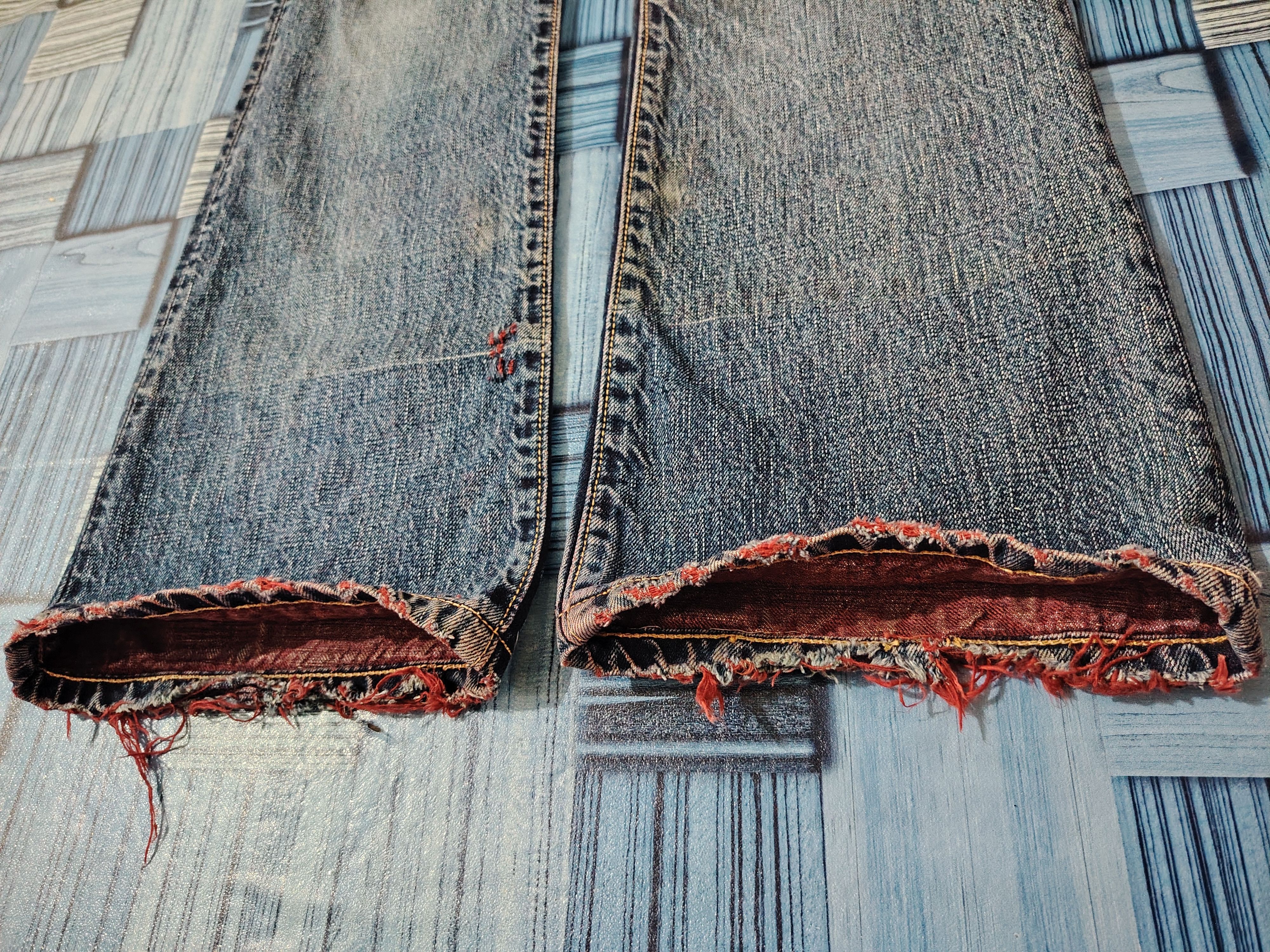 Full Count & Co. Japanese Fullcount Flared Jeans Distressed denim Size US 31 - 8 Thumbnail