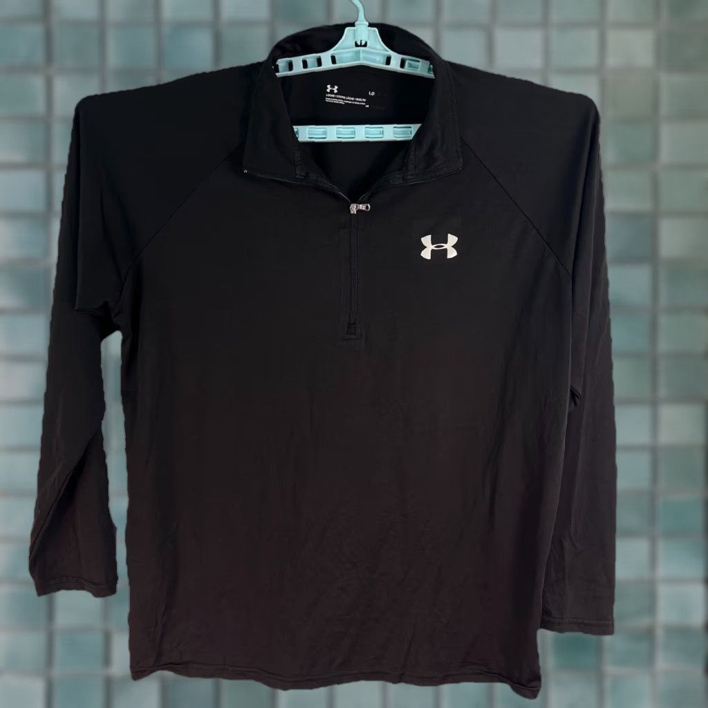 Under Armour Under Armour Long Sleeve Polo Men’s Size L Black Size US L / EU 52-54 / 3 - 1 Thumbnail