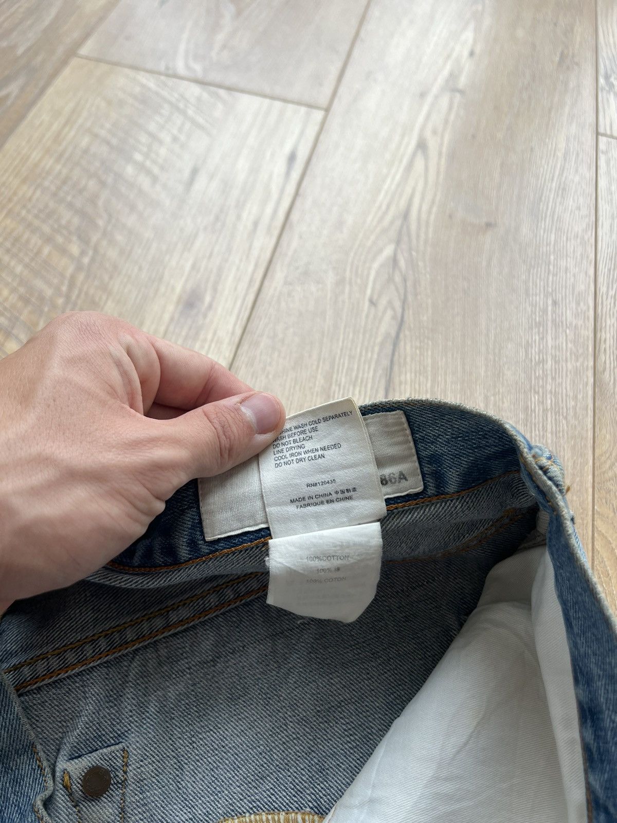 Evisu 00’s EVISU SELVEDGE DAICOCK RIPPED BANDANA JORTS RARE Y2K Size US 36 / EU 52 - 15 Thumbnail