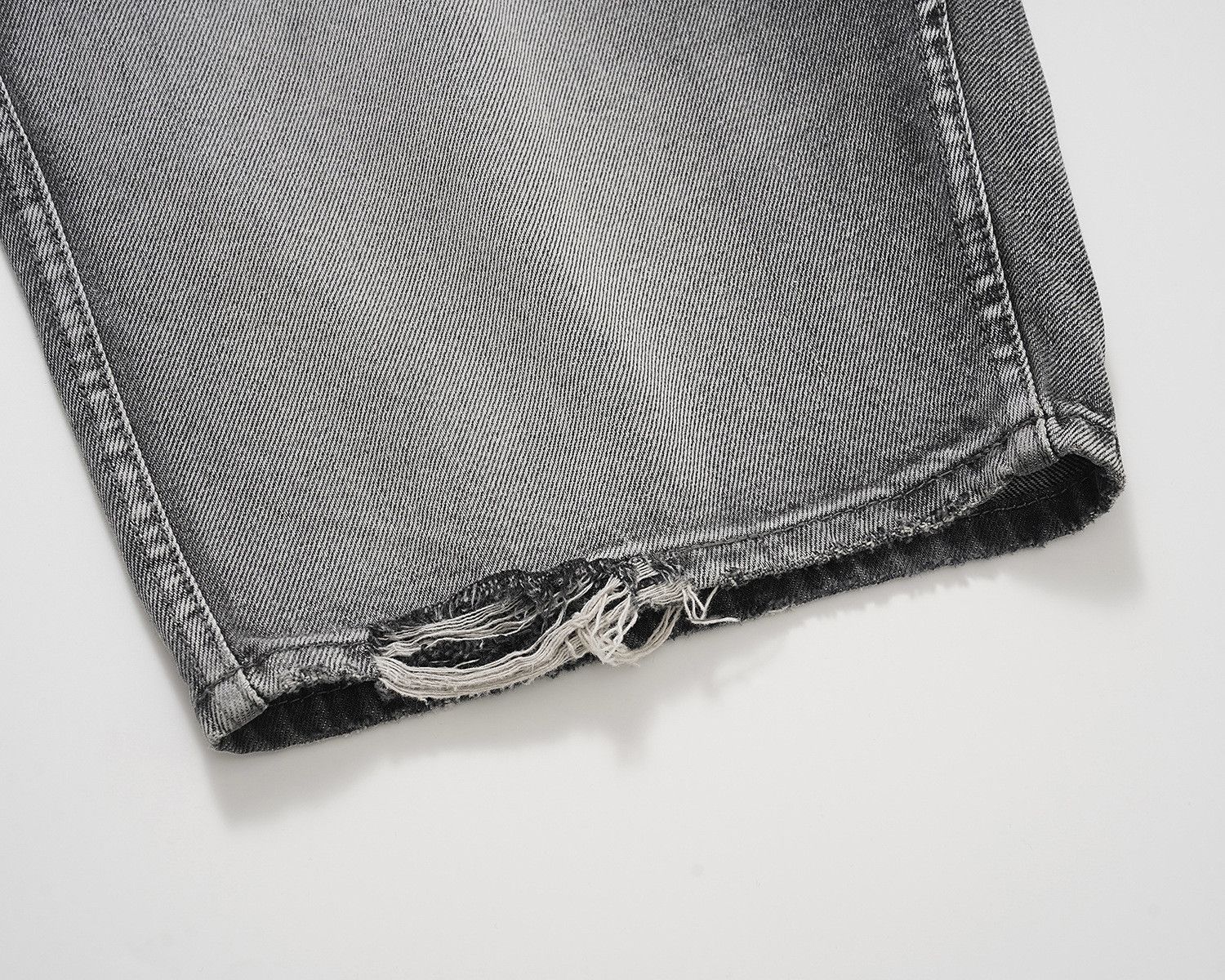 Japanese Brand Washed workwear vintage whisker ripped denim shorts Size US 32 / EU 48 - 6 Thumbnail