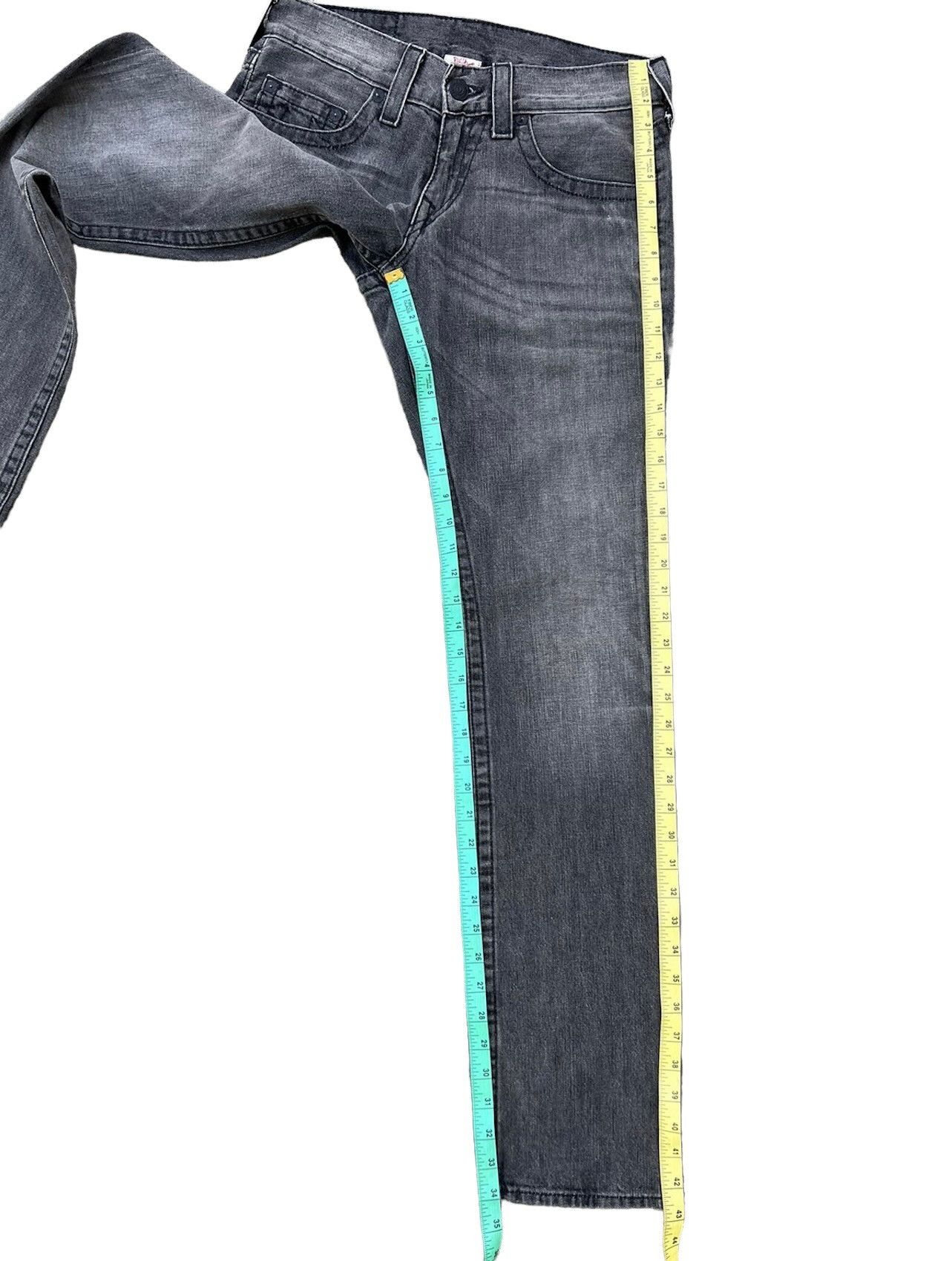 True Religion × Vintage Vintage 2000s True Religion BOBBY Fade Black Denim Jeans Size US 30 / EU 46 - 5 Thumbnail