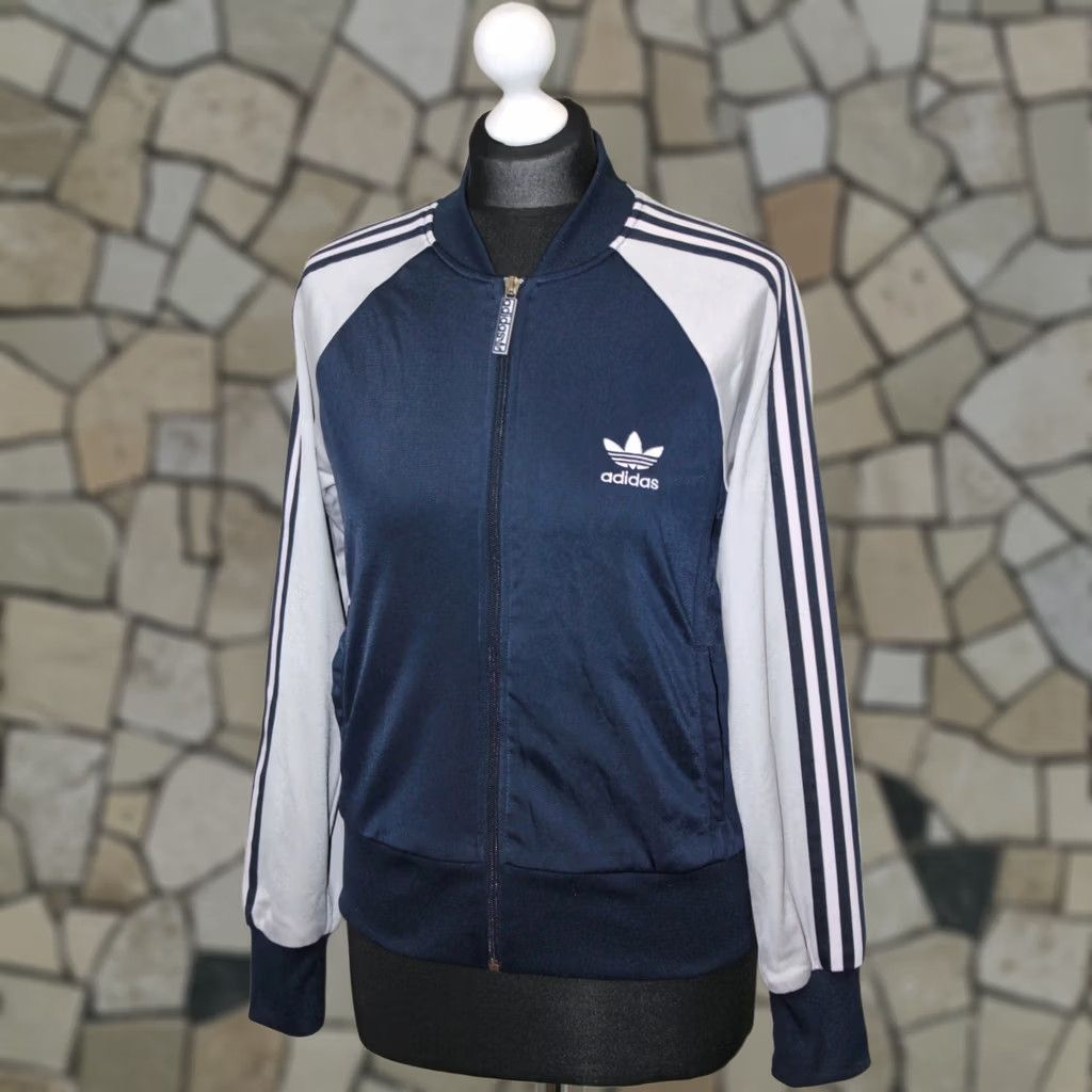 Adidas Adidas Originals womens navy track jacket Size 46 Size L / US 10 / IT 46 - 1 Thumbnail