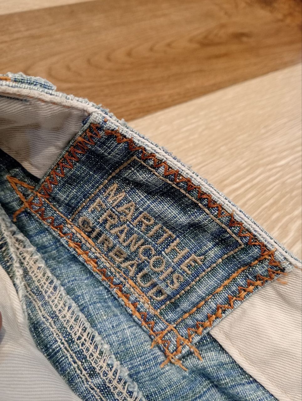 Marithe + Francois Girbaud MARITHE FRANCOIS GIRBAUD BANDAGE DENIM FLARED PANTS Size 29" - 7 Thumbnail